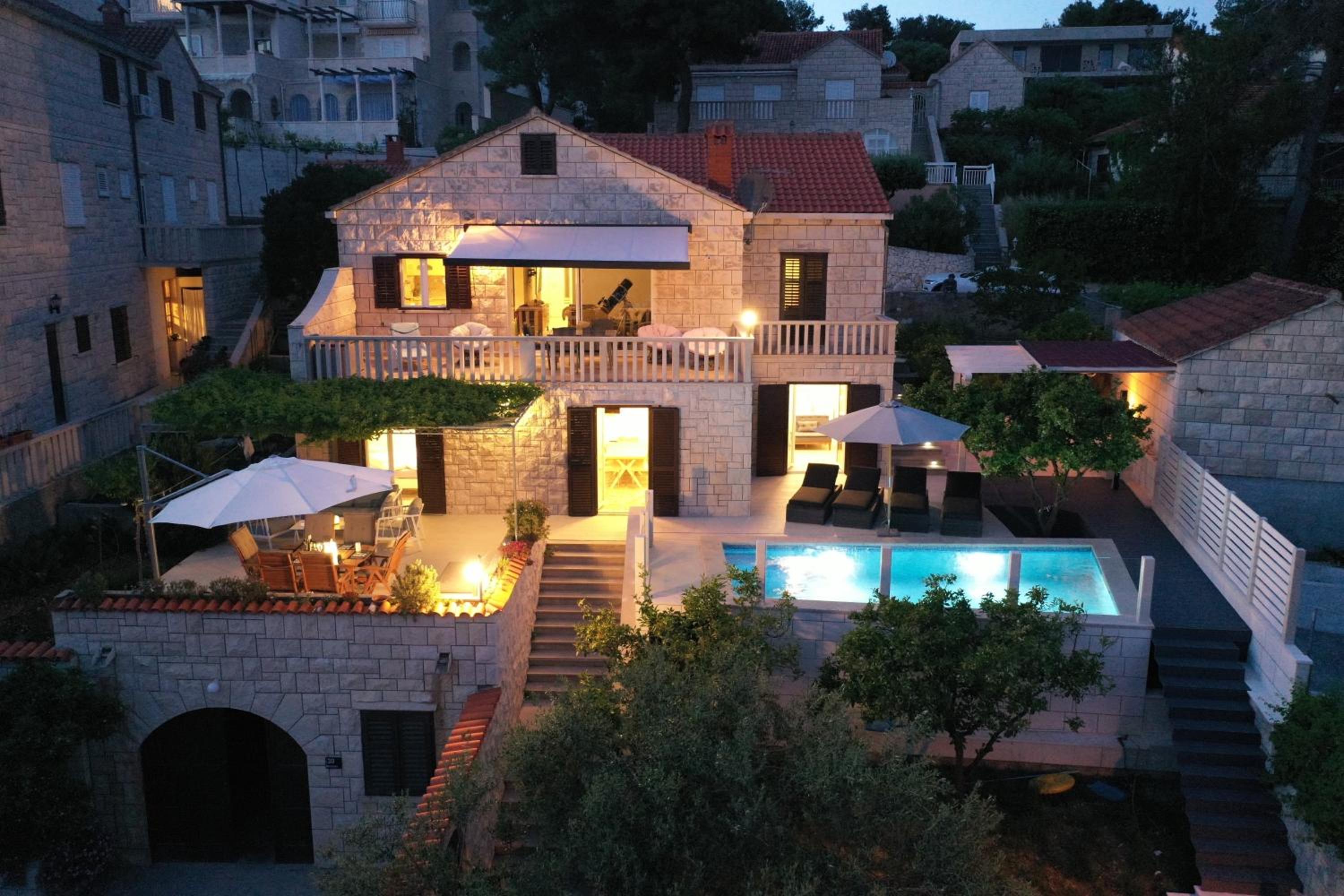 Villa Beach House Sumartin with Heated Pool view 4