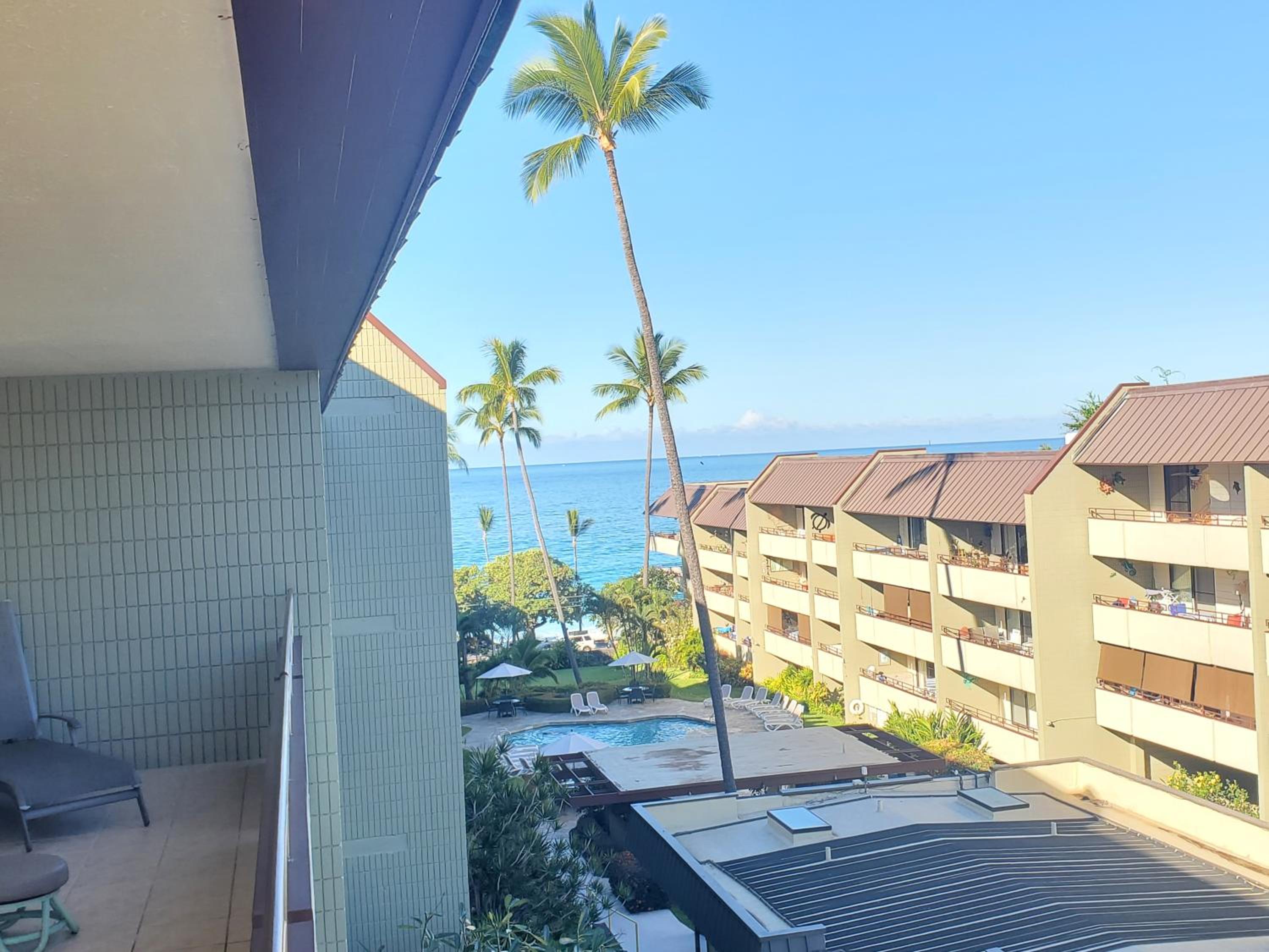 White Sands Beach Condo #324. BIG PATIO!! Ocean and Mountains across from beach! view 3
