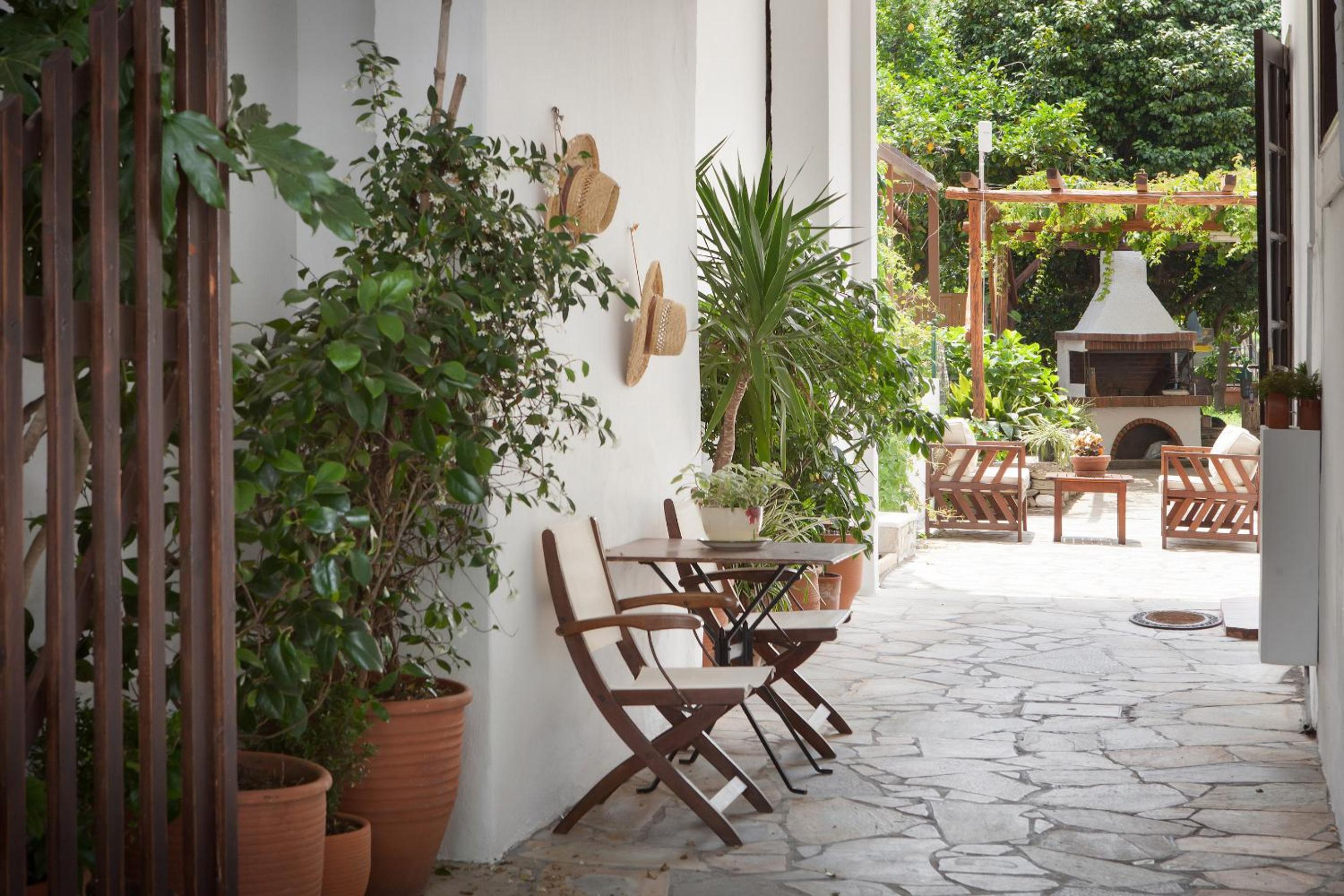 outdoor BBQ area