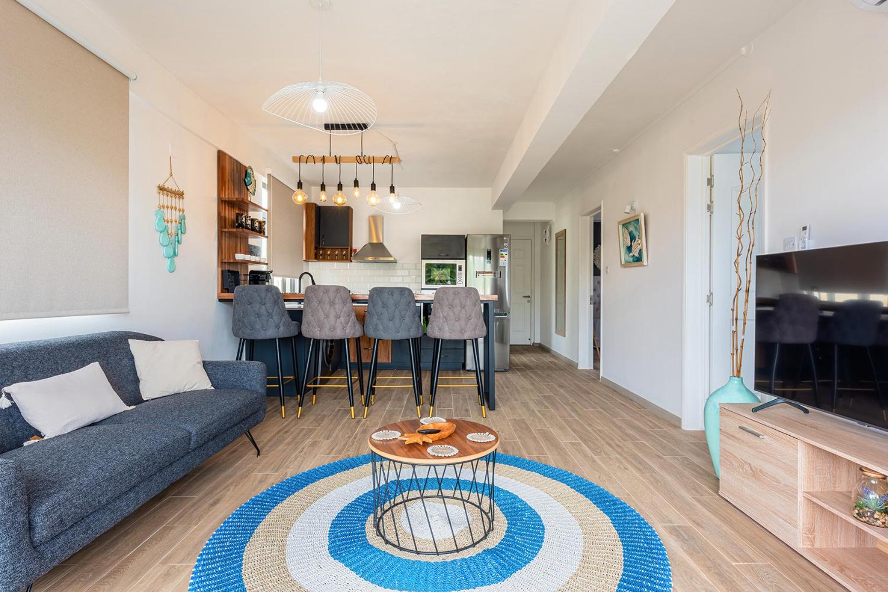 373 Wolmar Cosy and Modern Apartment- 200 metres from the Beach and Supermarkets and just next to Domaine de wolmar with views of deers and green natural p view 5
