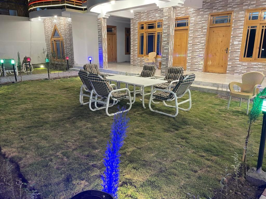 outdoor BBQ area
