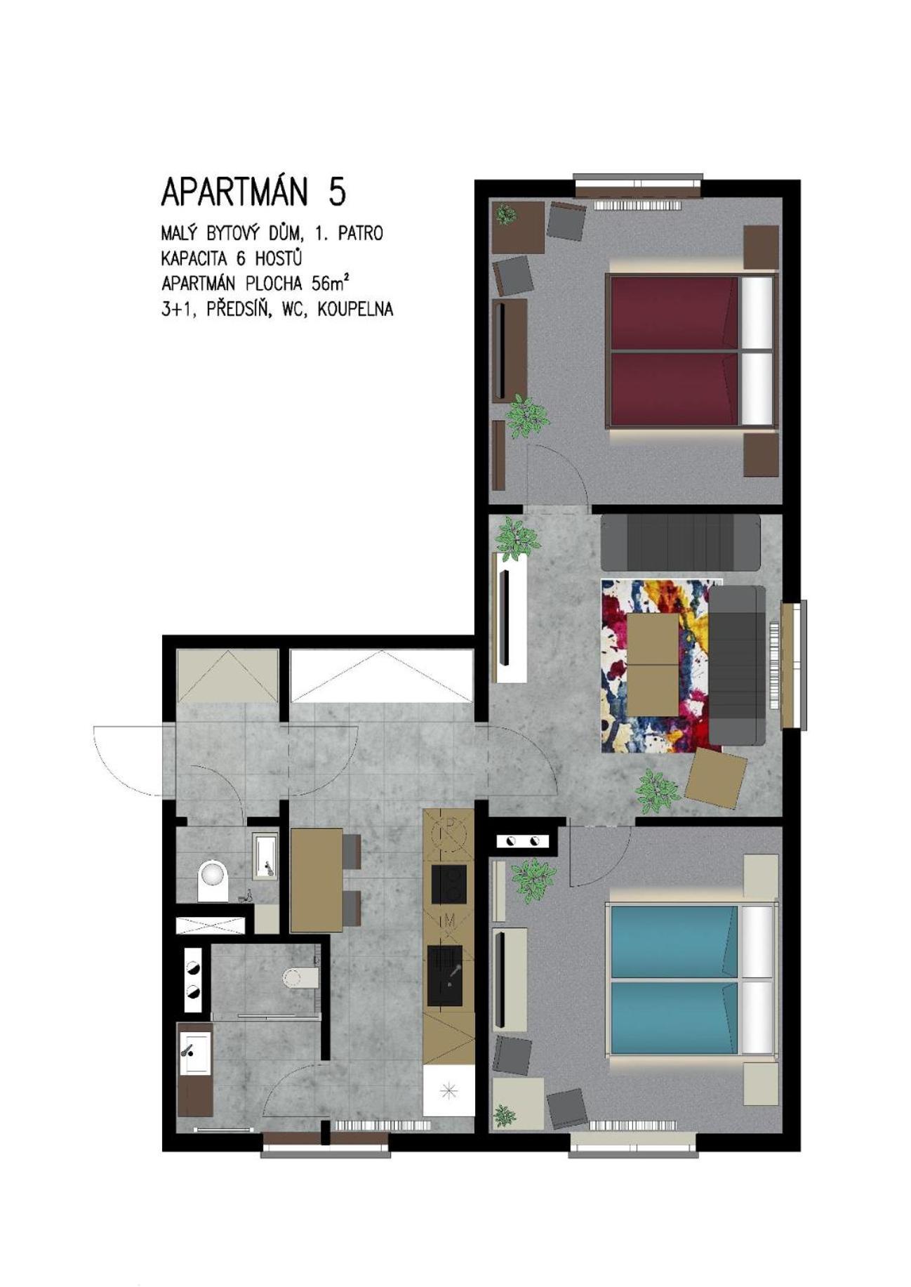 Jeseníky Apartmán číslo 5