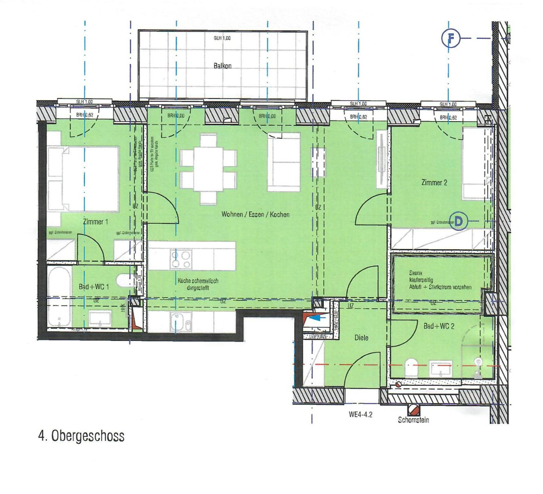Prora - Ferienwohnung mit Sauna, Balkon, Meerblick, Waschmaschine - Meerlust