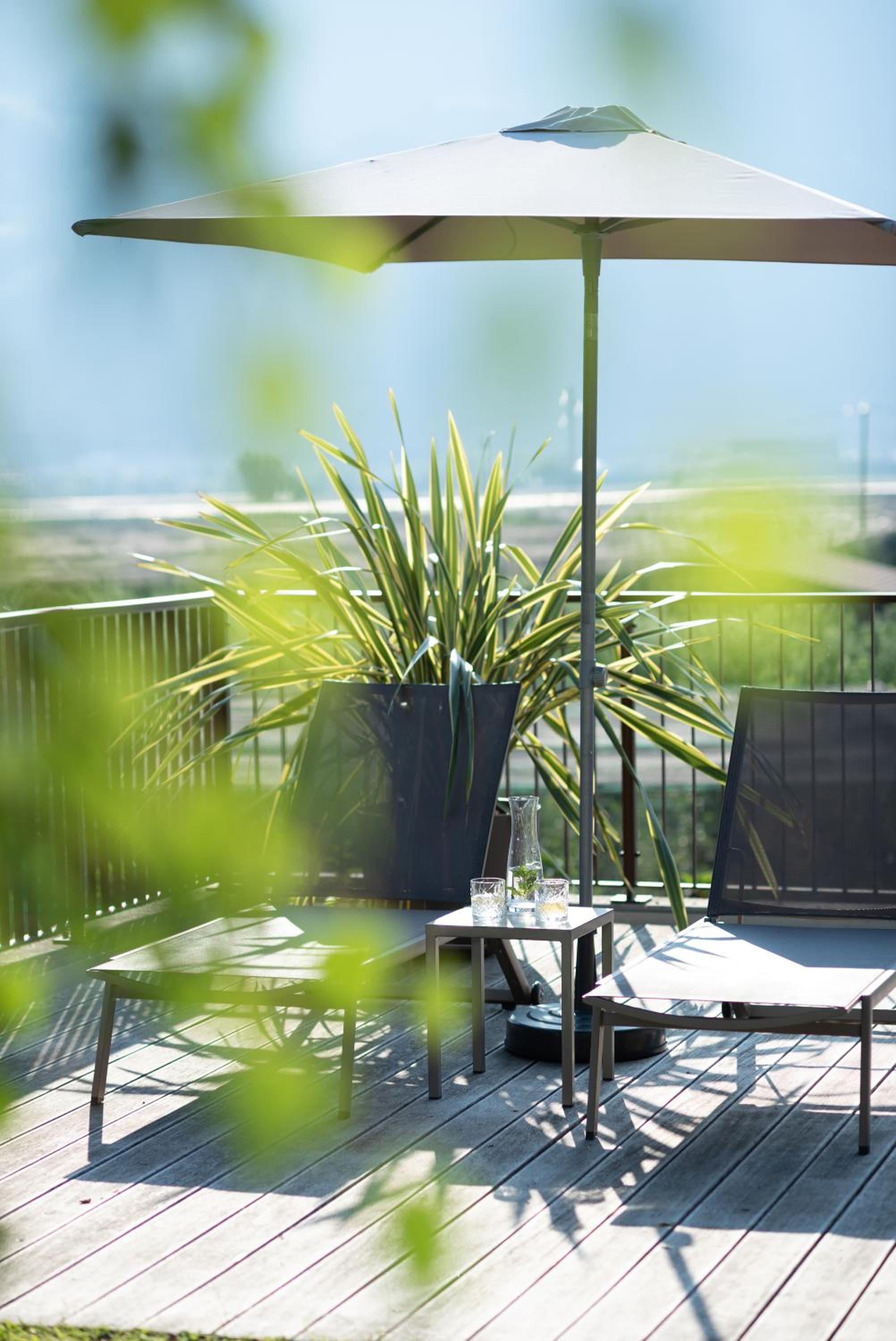 outdoor BBQ area
