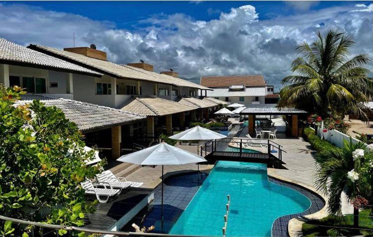 Casa de luxo em Porto de Galinhas com funcionária a 50 m do mar