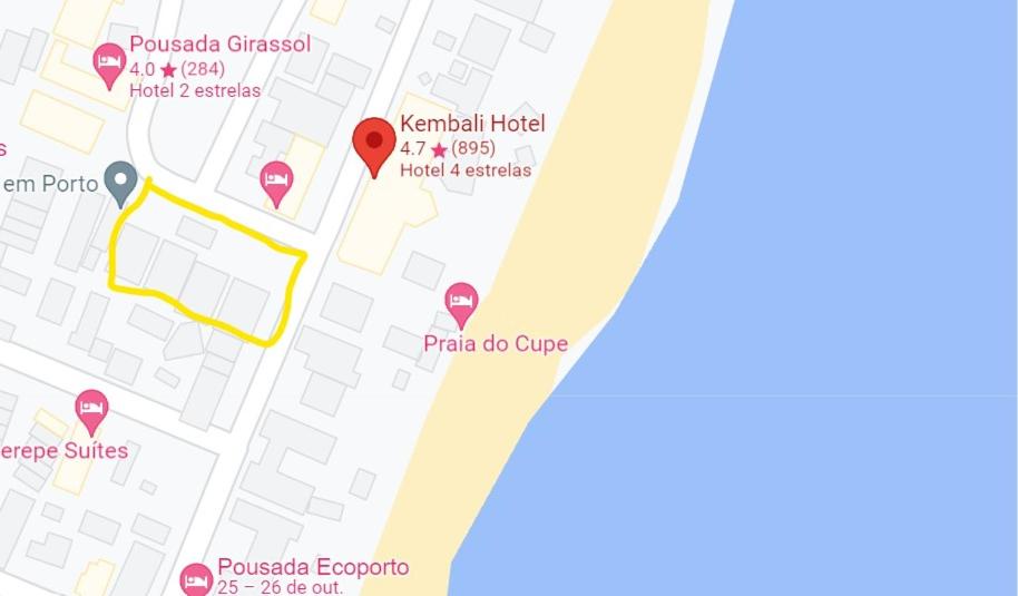 Casa de luxo em Porto de Galinhas com funcionária a 50 m do mar