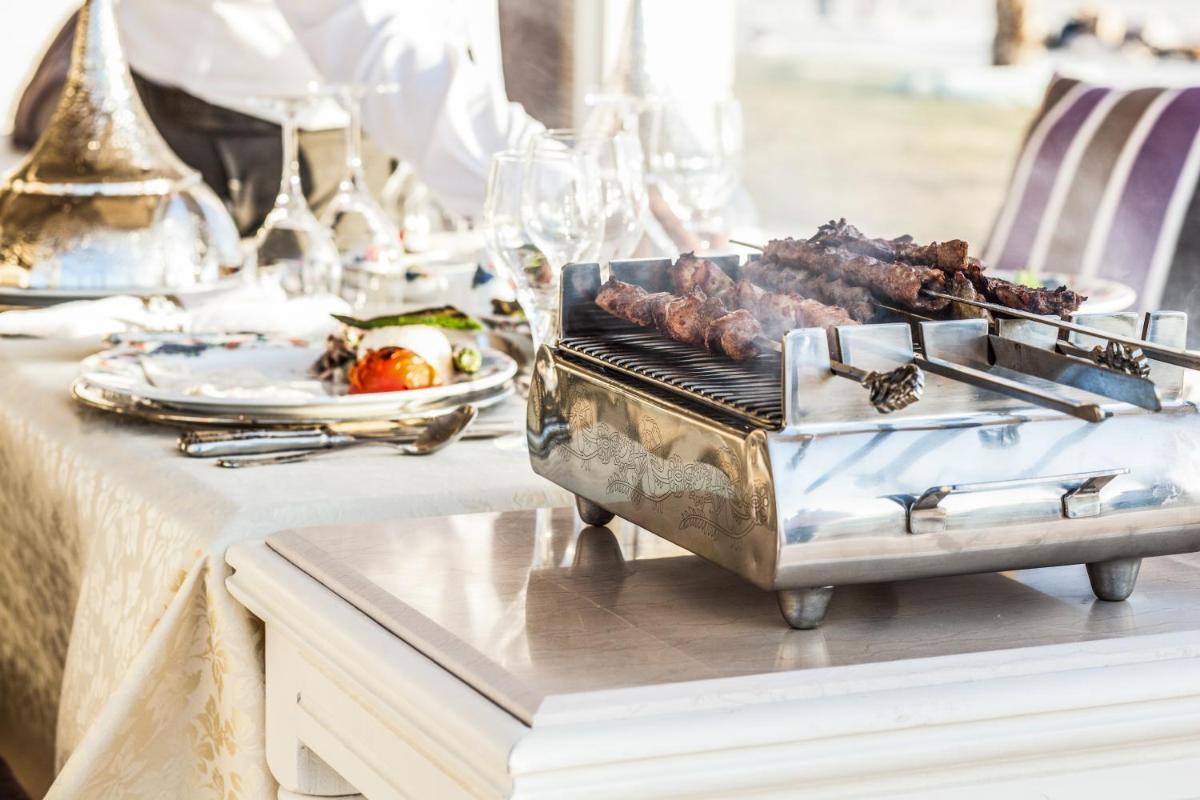 outdoor BBQ area