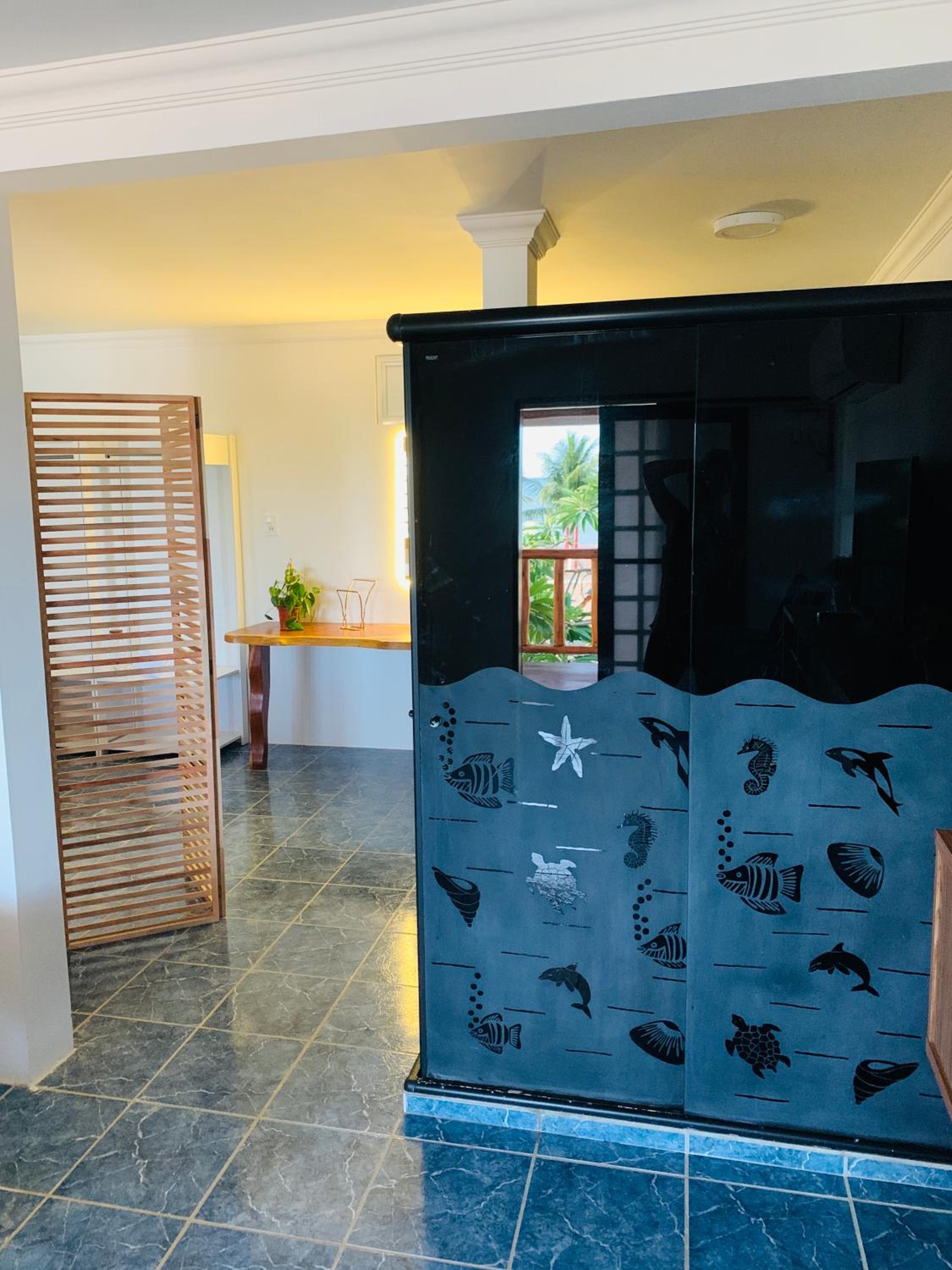 Suíte frente mar e pés na areia