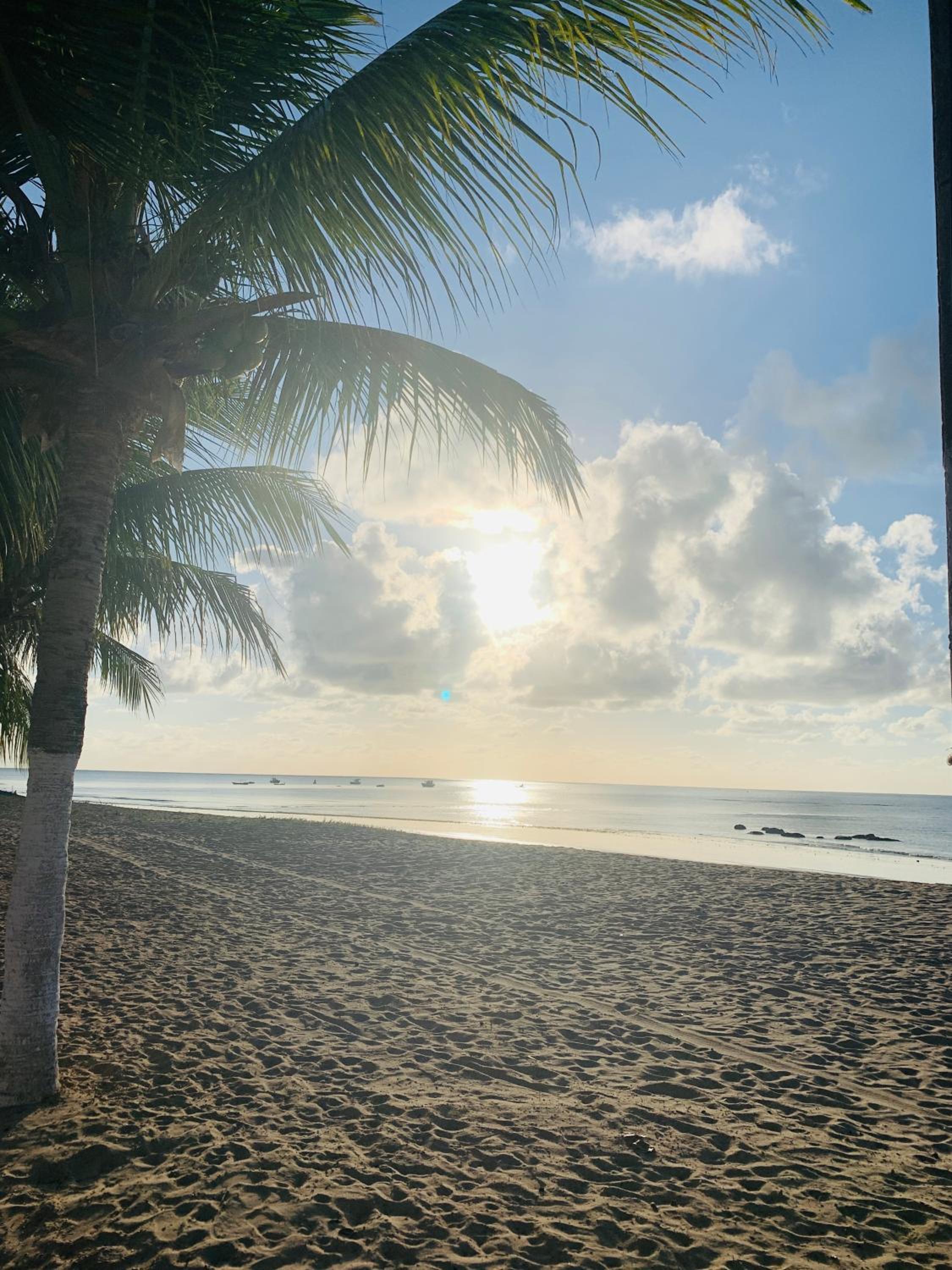 Suíte frente mar e pés na areia