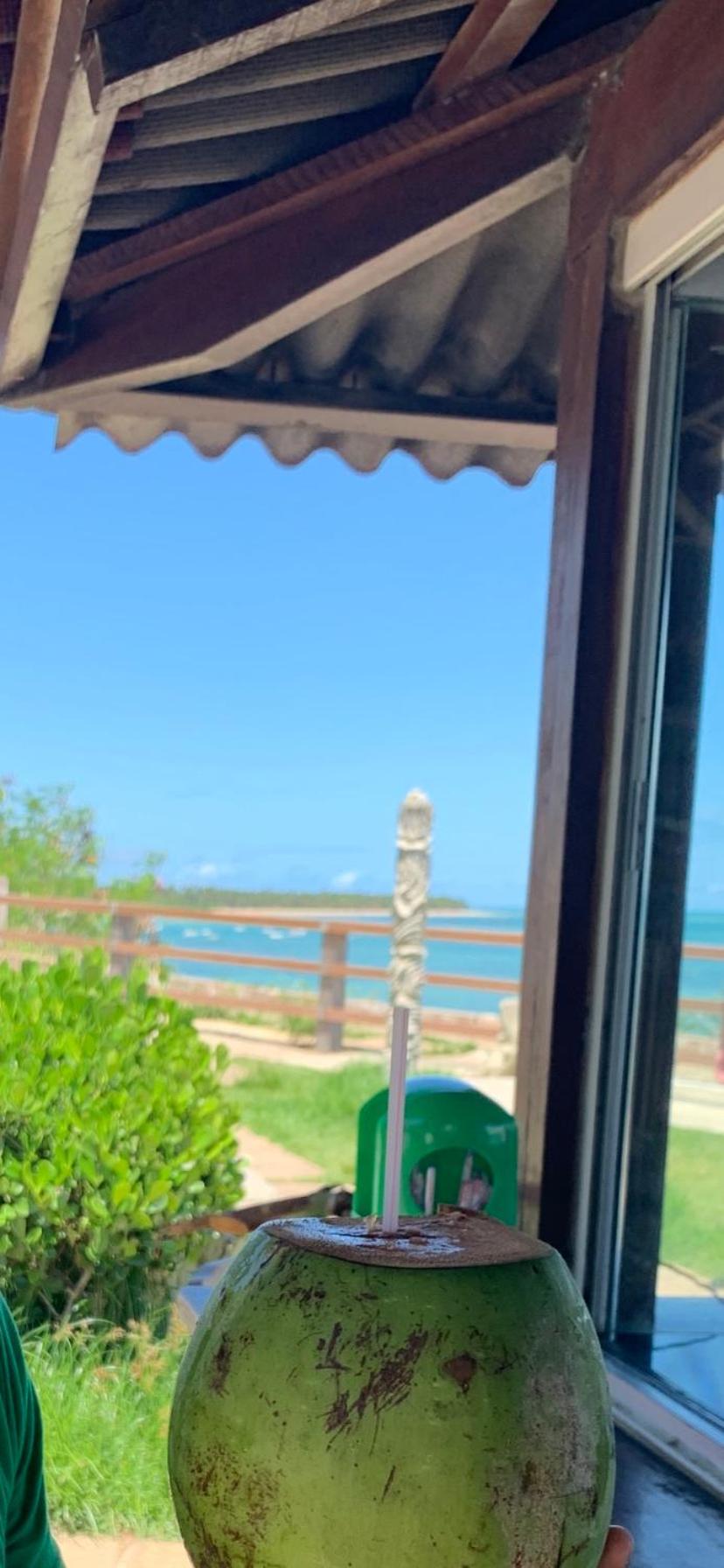 Suíte frente mar e pés na areia