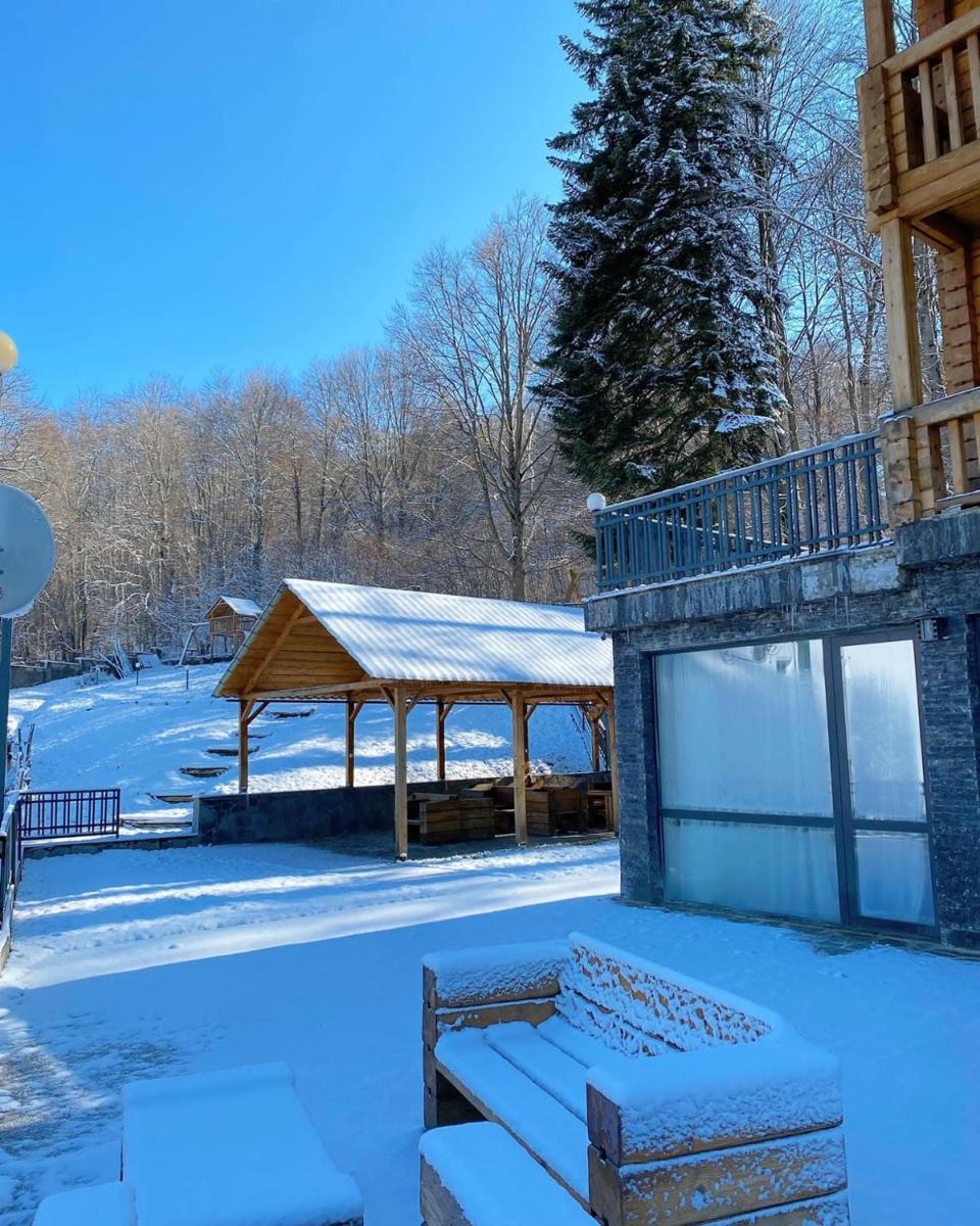 outdoor BBQ area