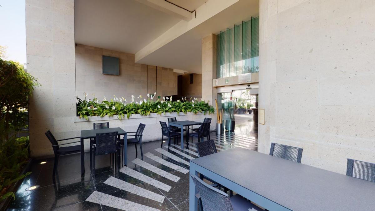 outdoor BBQ area