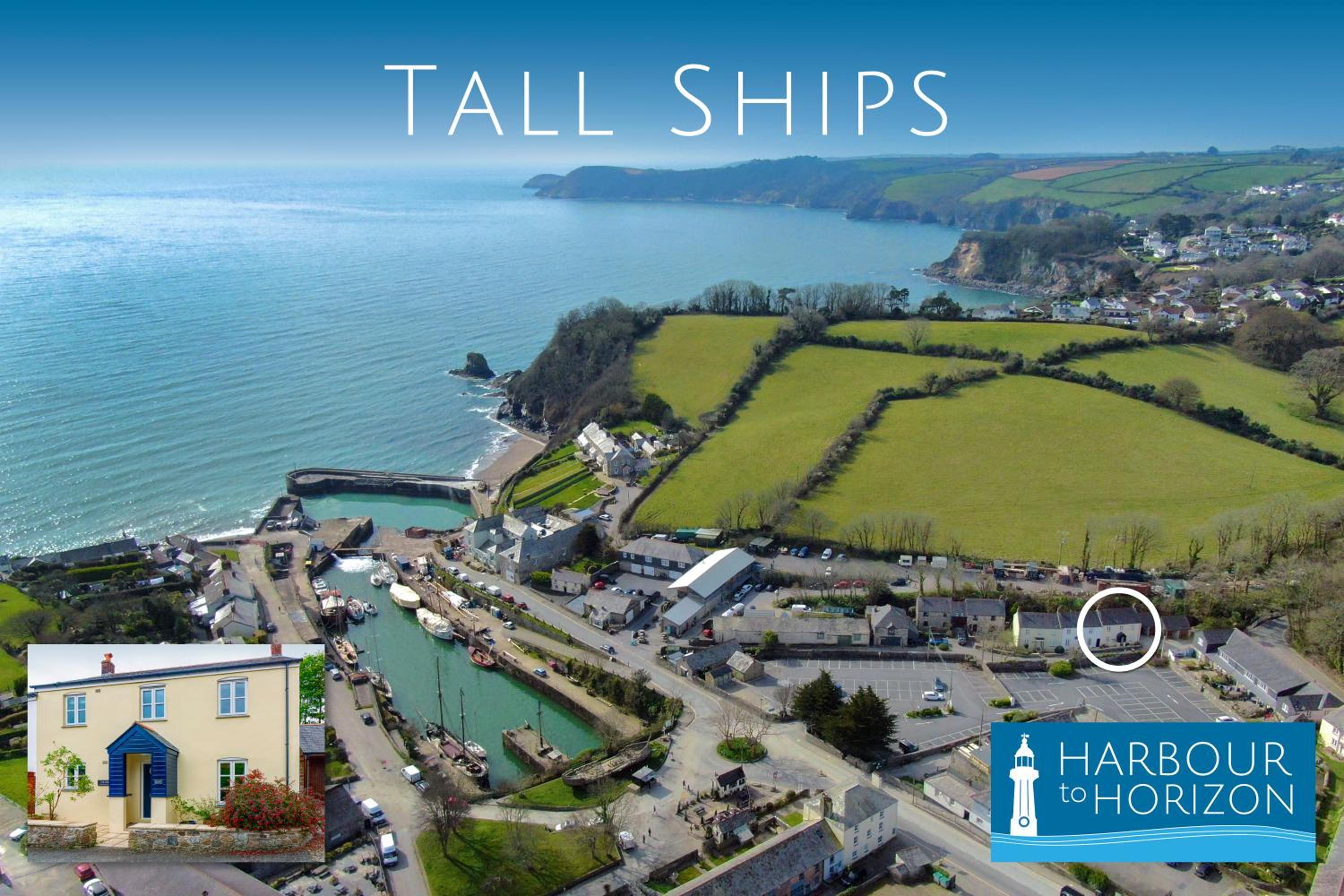 Tall Ships, 75m to harbour, secluded garden & parking for 3 cars view 5