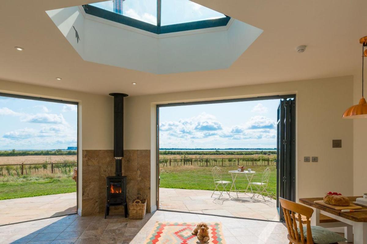 The Hexagon, wow what a location, views over the Essex marshes and sea view 5