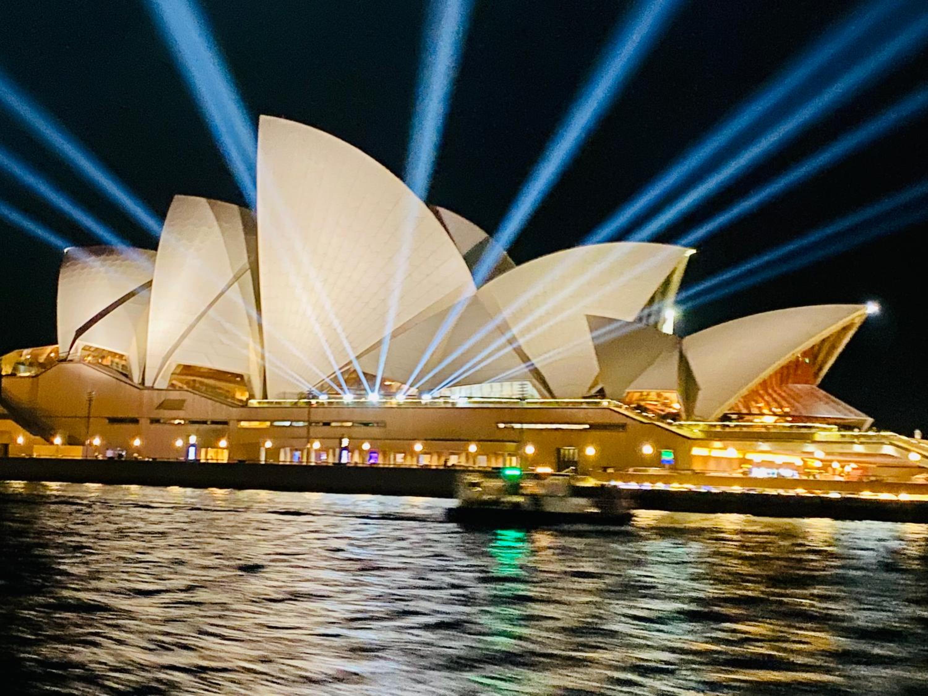 VIVID Sydney catch ferry from Manly to see best view of light show