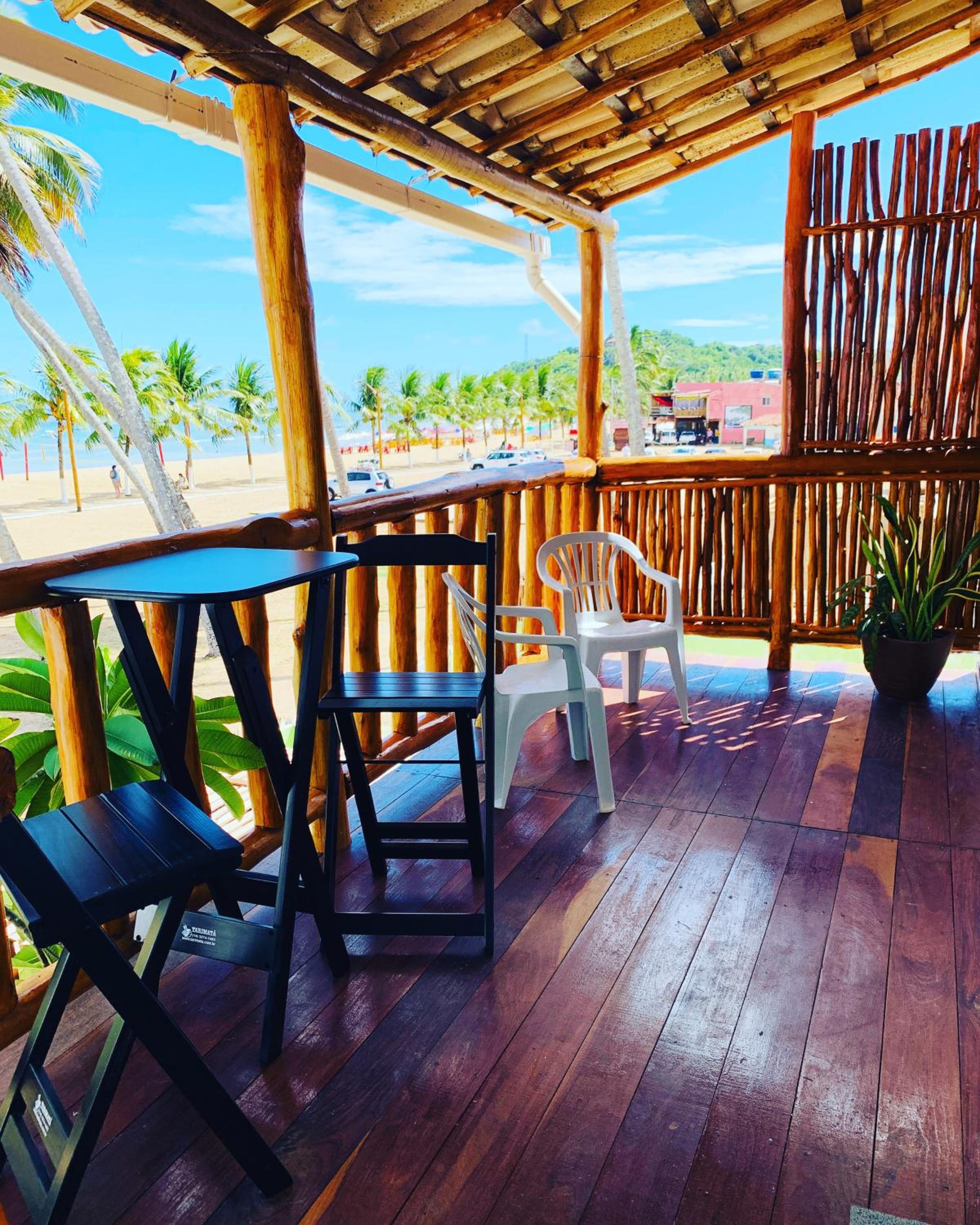 Suíte frente mar e pés na areia