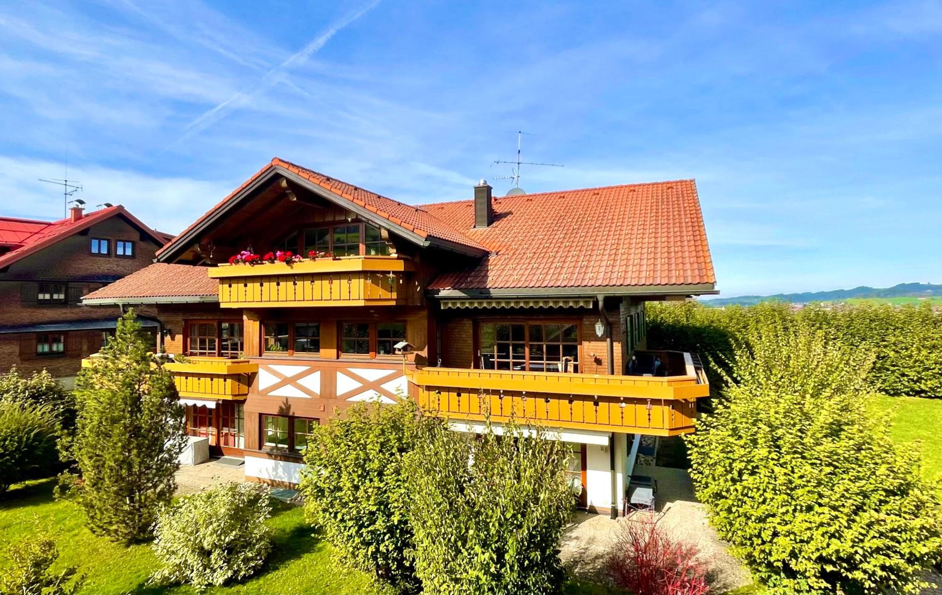 Alpenpanorama mit Bergblick en Oberstaufen