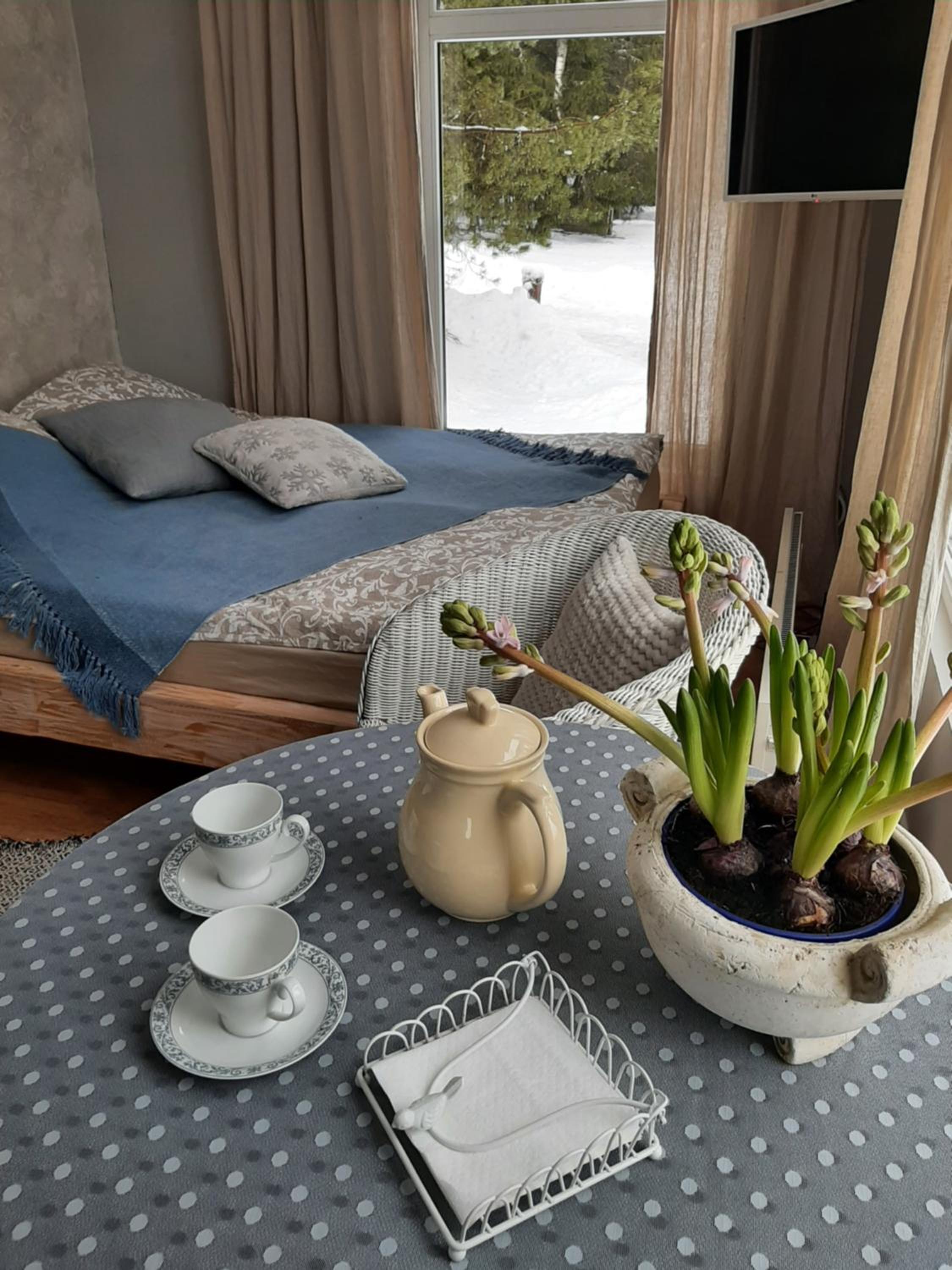Mellene 1 bedroom house in nature & hot tube