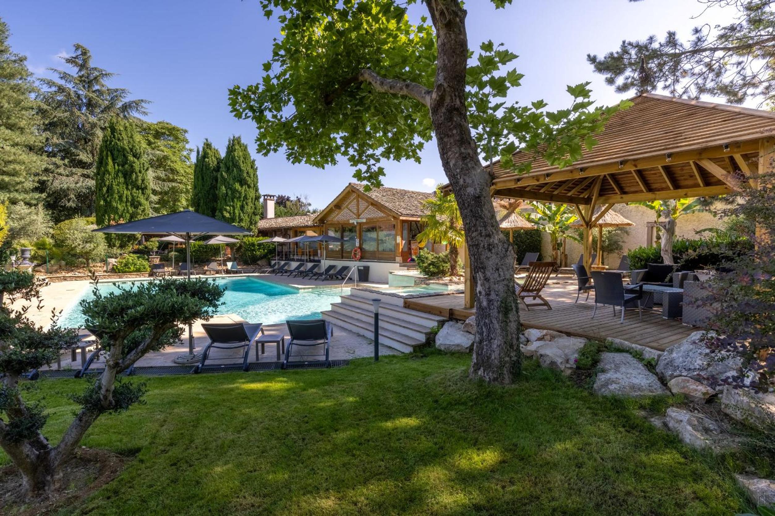 outdoor BBQ area