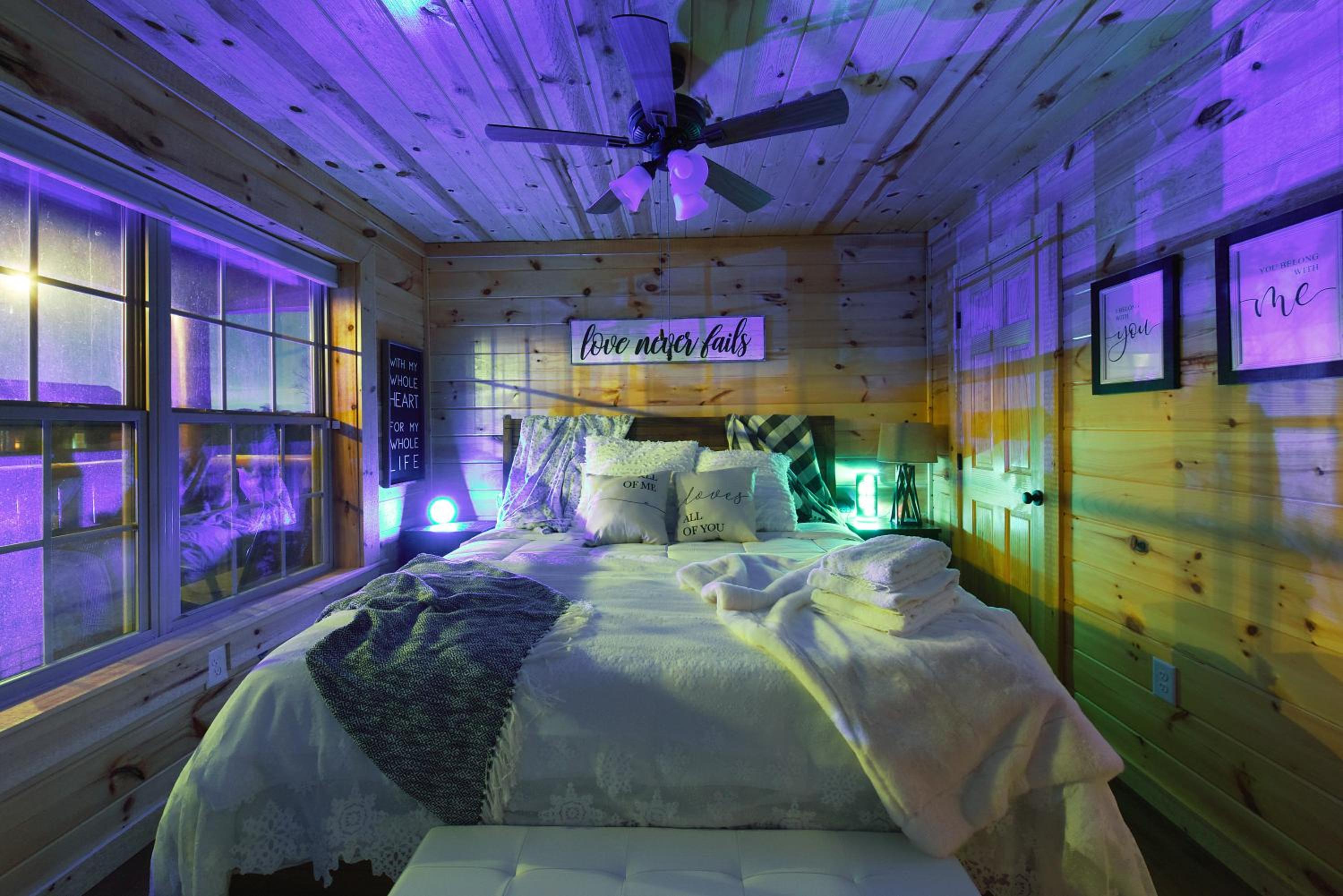Enchanted Forest Cabin And Teepee! Lights & Laser Show! Private Hot Tub! Unique Stay! view 3