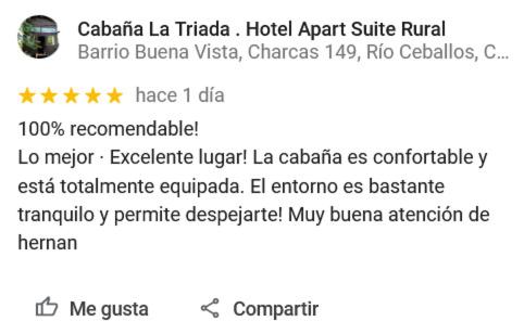 Cabaña La Triada Pileta Privada Grupo Cabaña La Triada
