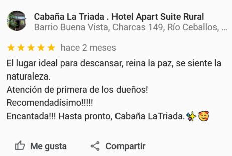 Cabaña La Triada Pileta Privada Grupo Cabaña La Triada