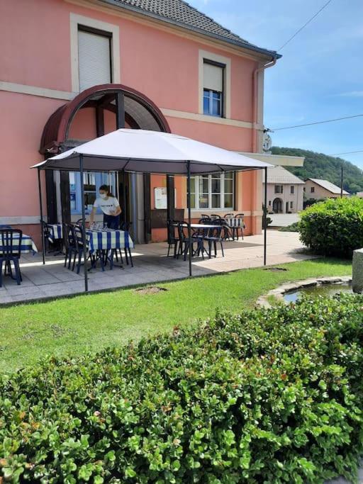 outdoor BBQ area
