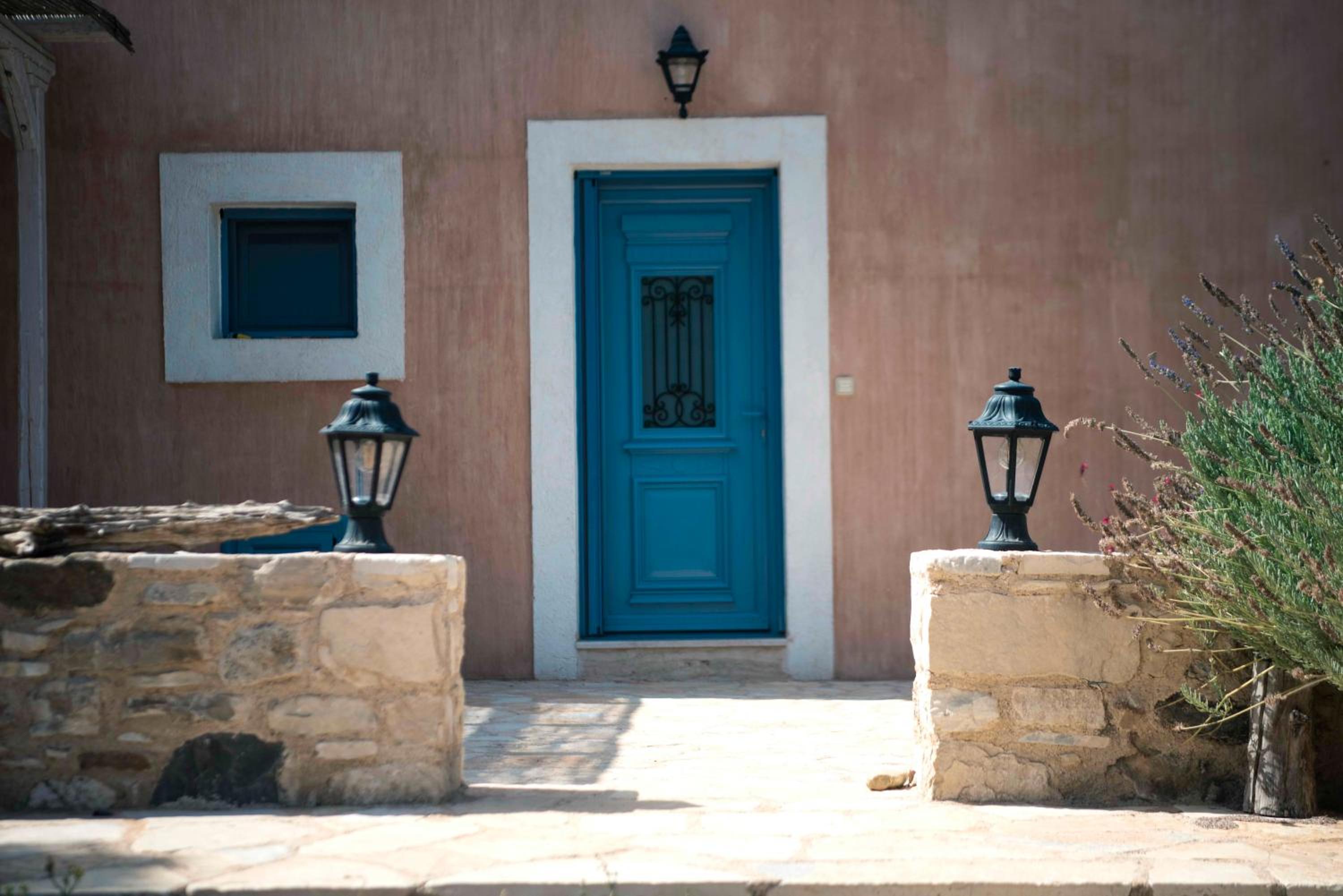 Chaihoutes stone House and Villa into Olive farm in Zia view 2