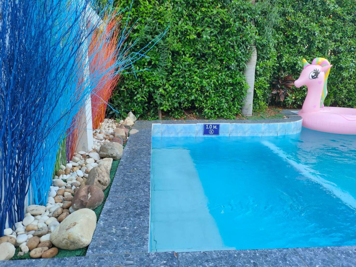 350m to beach pool villa view 2