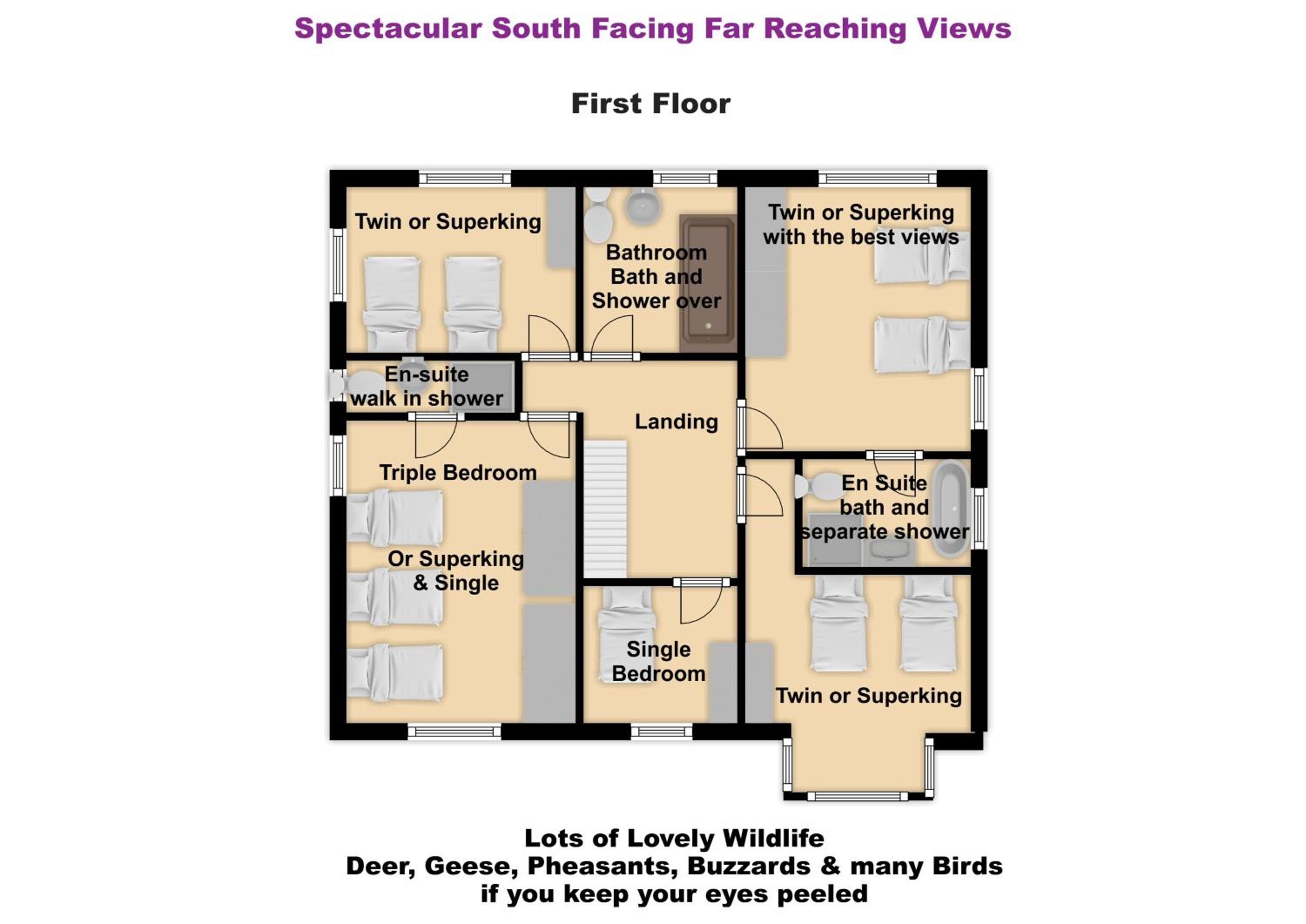 South View Country House Sleeps 12 - Hot Tub - Views view 5