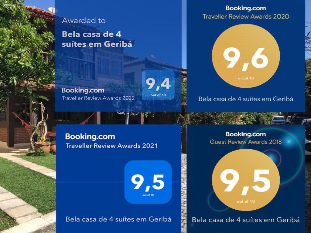 Bela casa de 4 suítes em Geribá