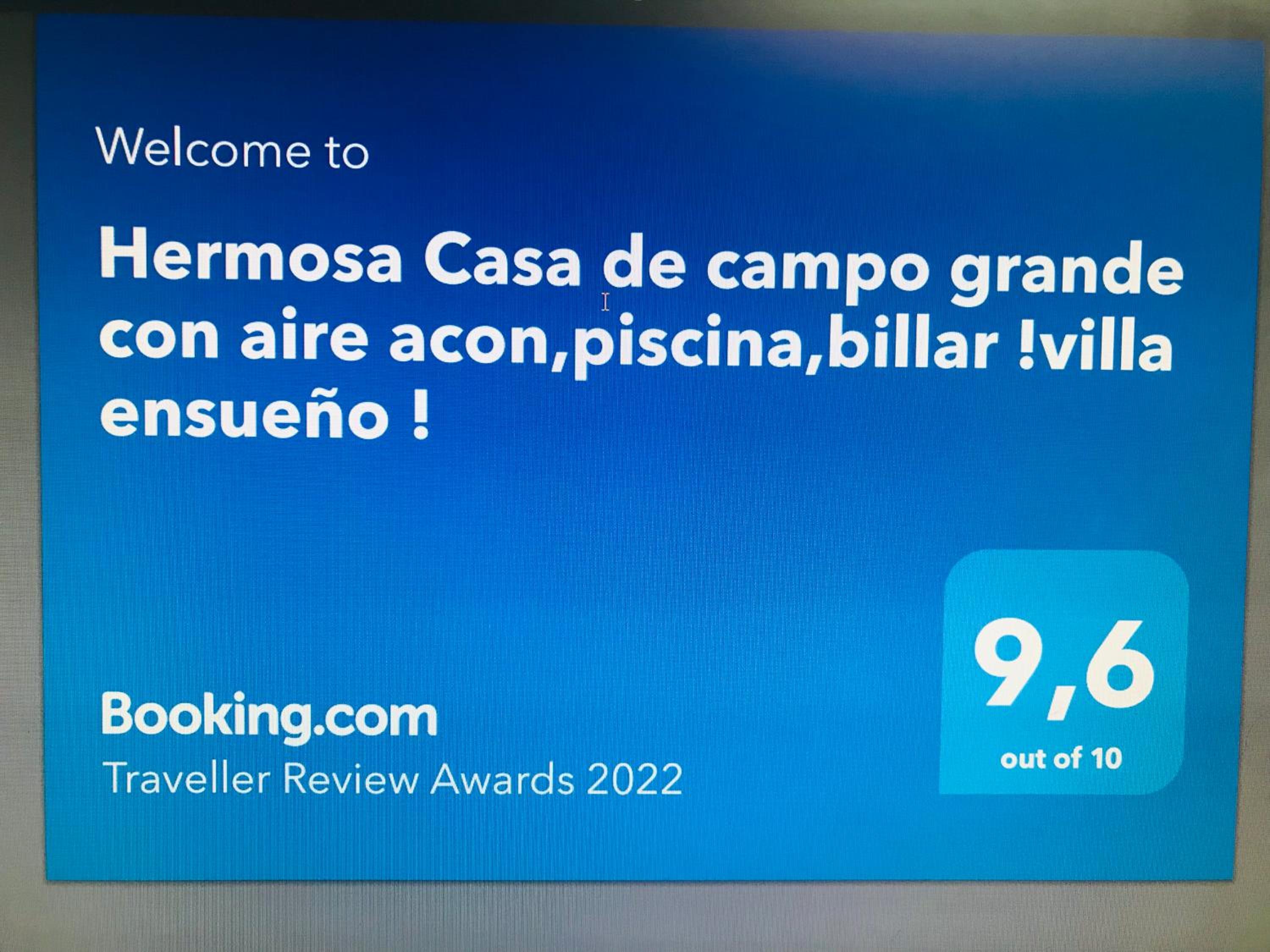 Hermosa Casa de campo grande con aire acon,wifi,piscina,billar !villa ensueño !