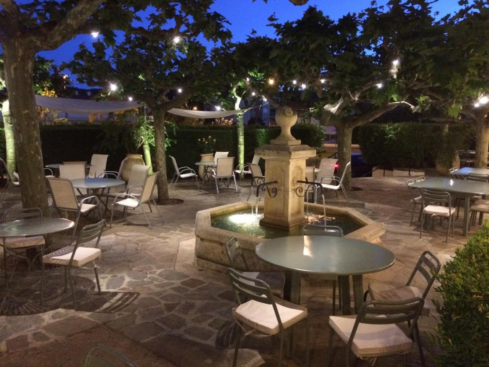 outdoor BBQ area
