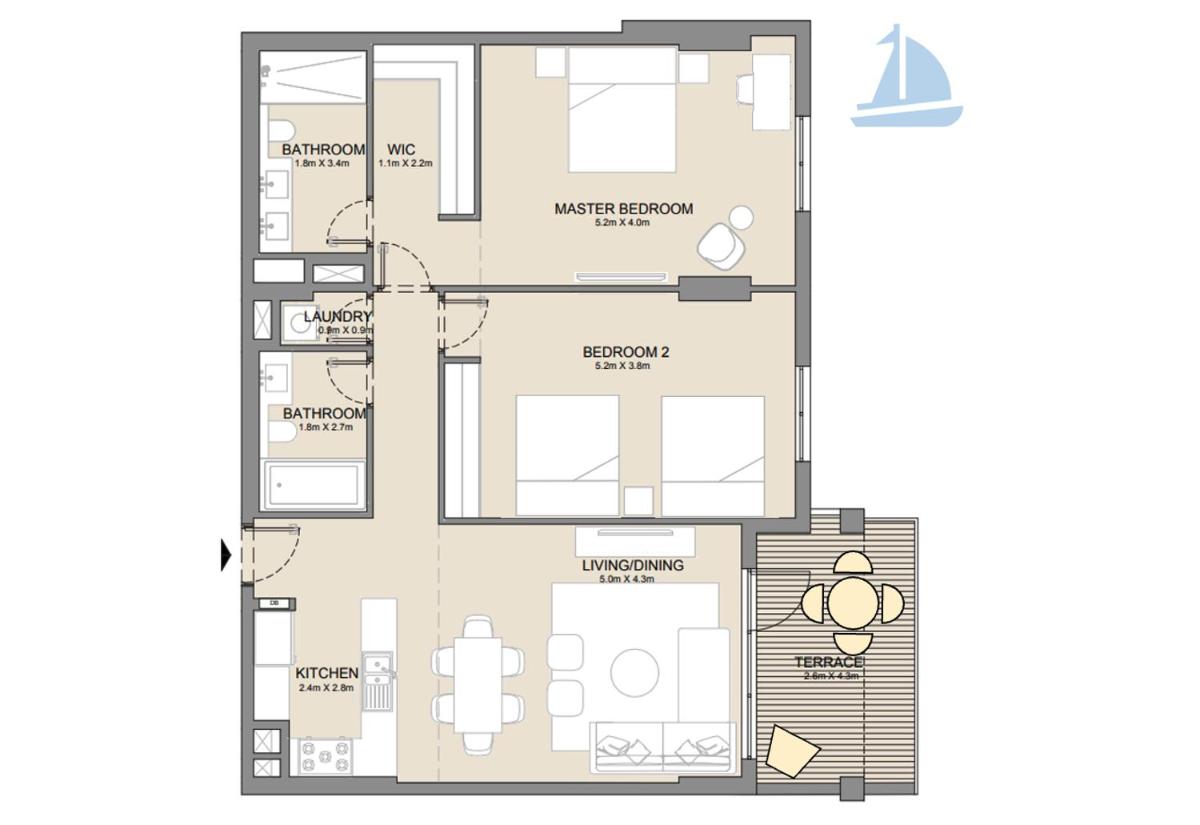 Ultimate Stay - 4 Beds - La Mer - Sunset Marina View