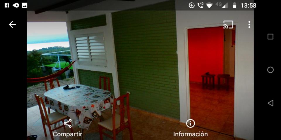 Cabaña frente al Lago San Roque Vista única pileta infinito wifi