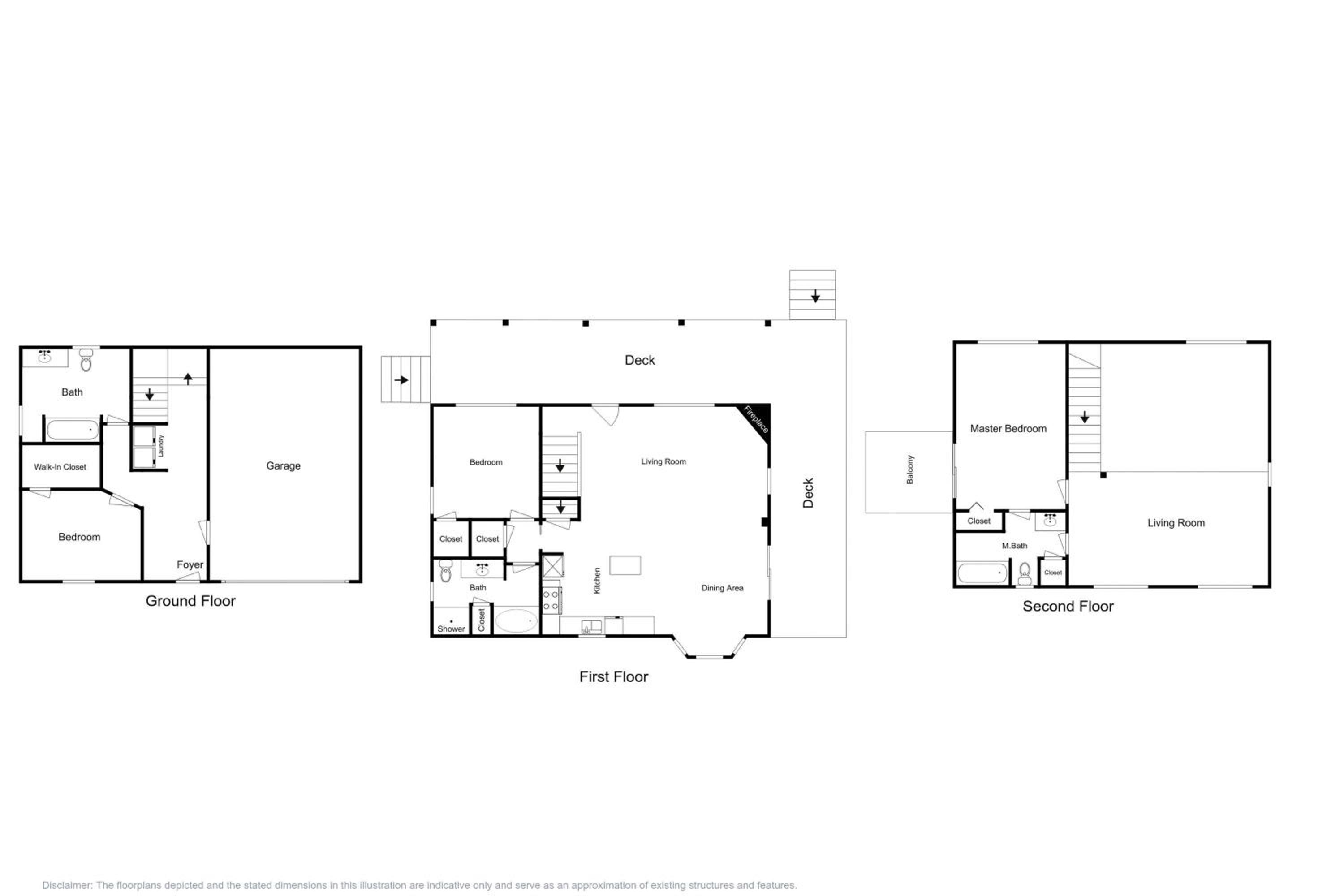 3BR Water View, Hot Tub, Fireplace and Balcony