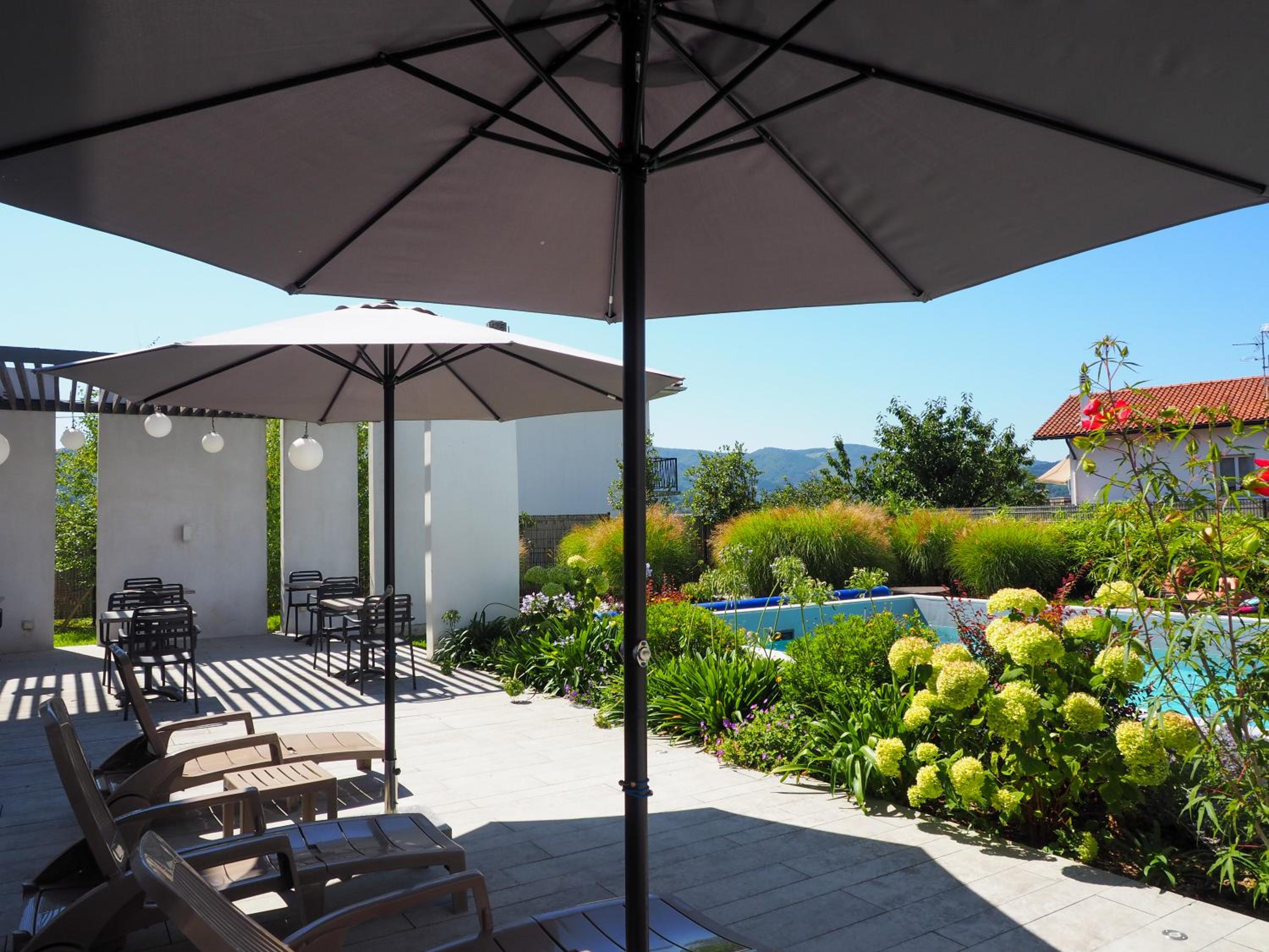outdoor BBQ area