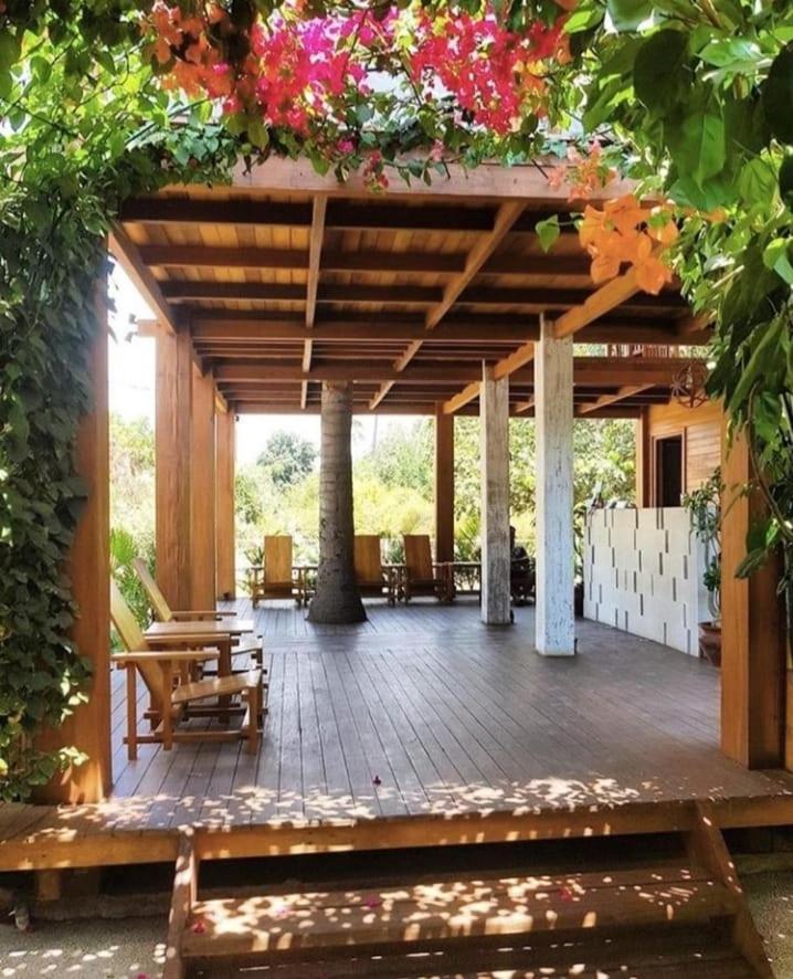 outdoor BBQ area