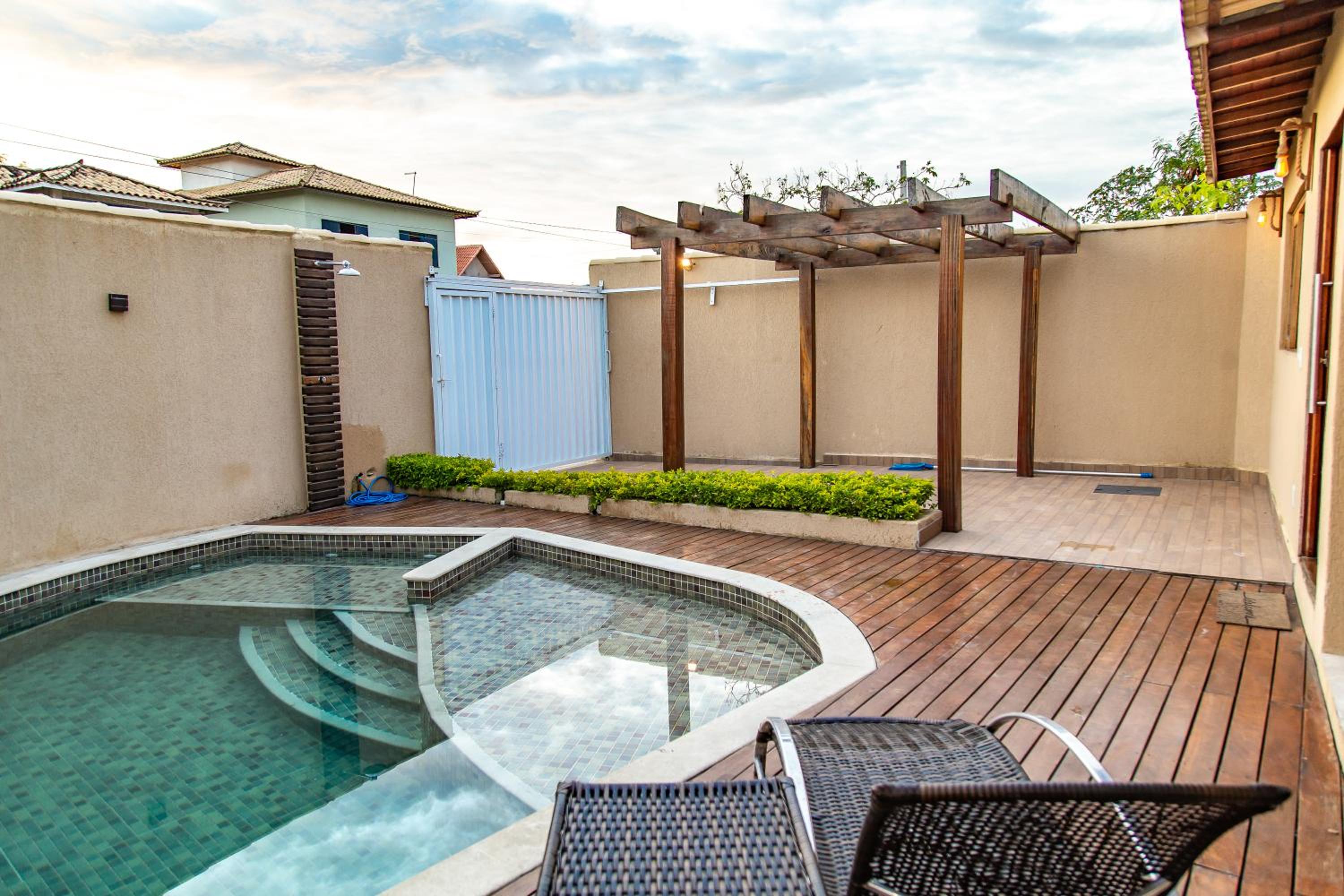 Linda casa com piscina Bosque de Geriba
