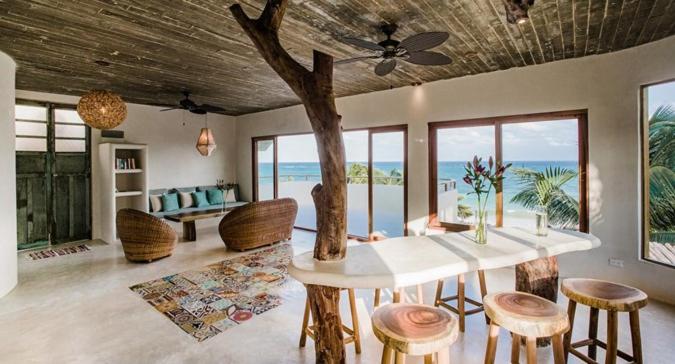 Beachfront villas in Tulum beach- Best location! view 2