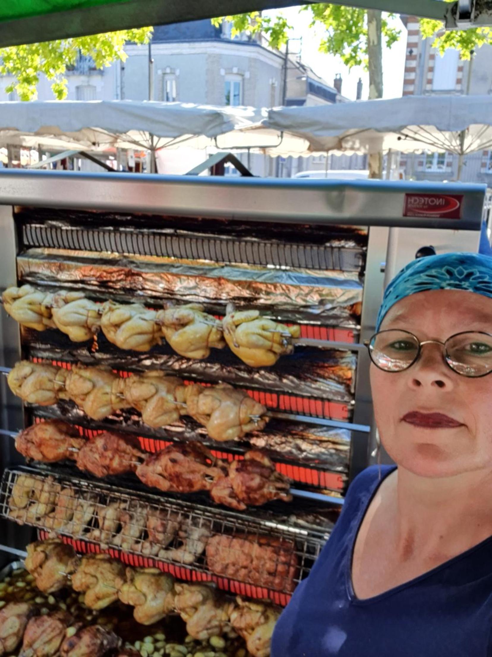 outdoor BBQ area