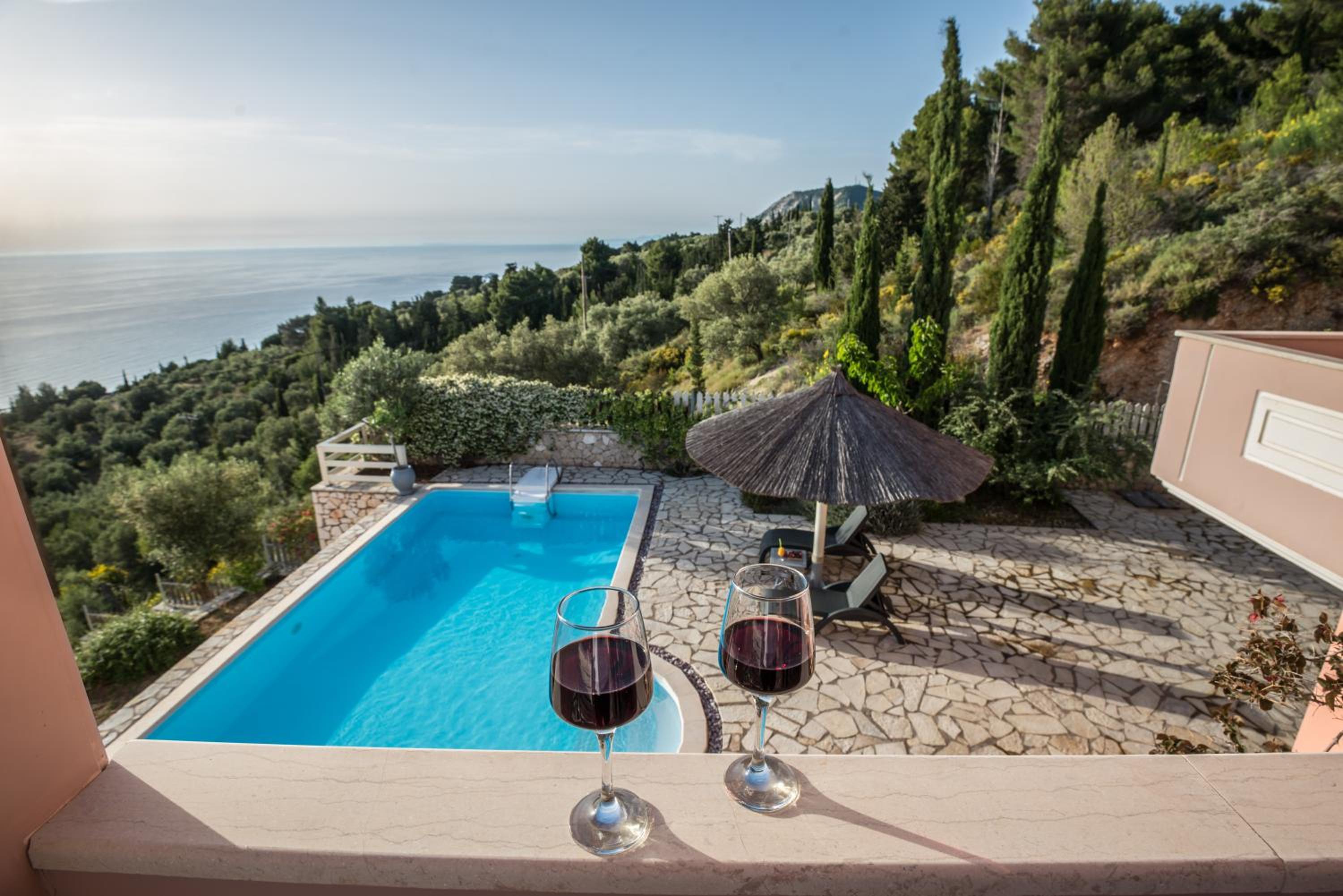 Private, pool, sunsets, beaches, amenities - Eleni view 2