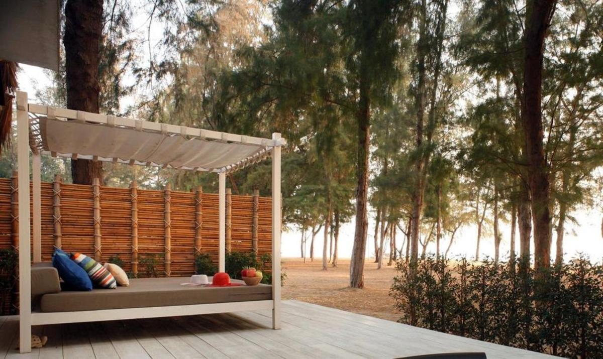 outdoor BBQ area