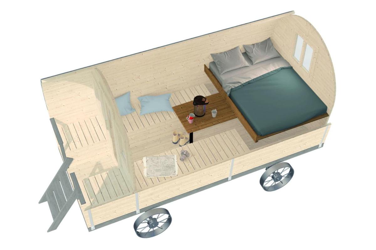 Fasshotel Westernwagen, beheizt 2-3 Personen view 4