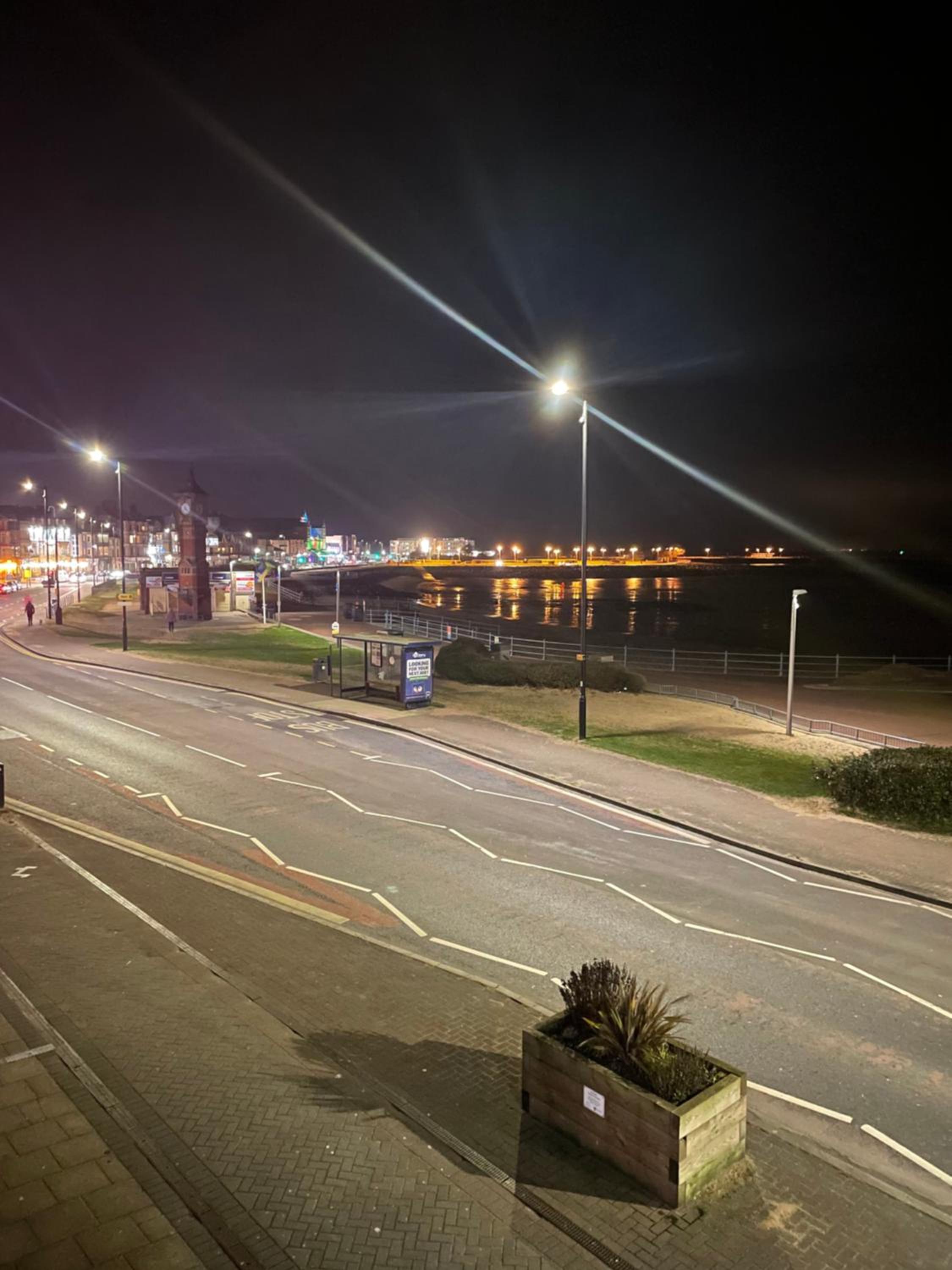 The Croston promenade balcony apartment- Morecambe central promenade, beach front and sea views view 2