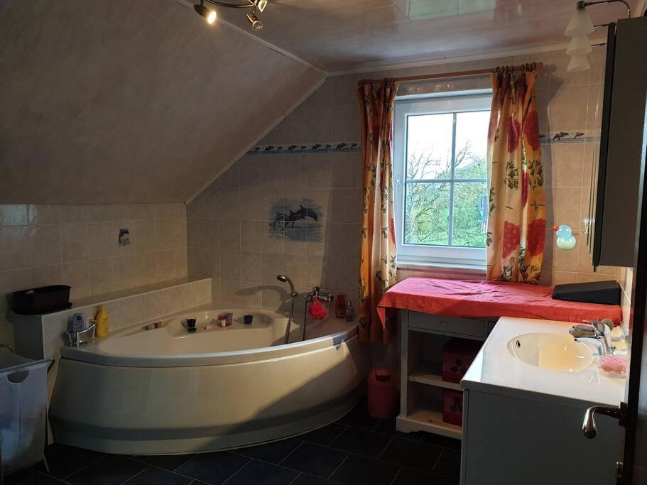 maison au bord du bois toute équipée avec jaccuzzi