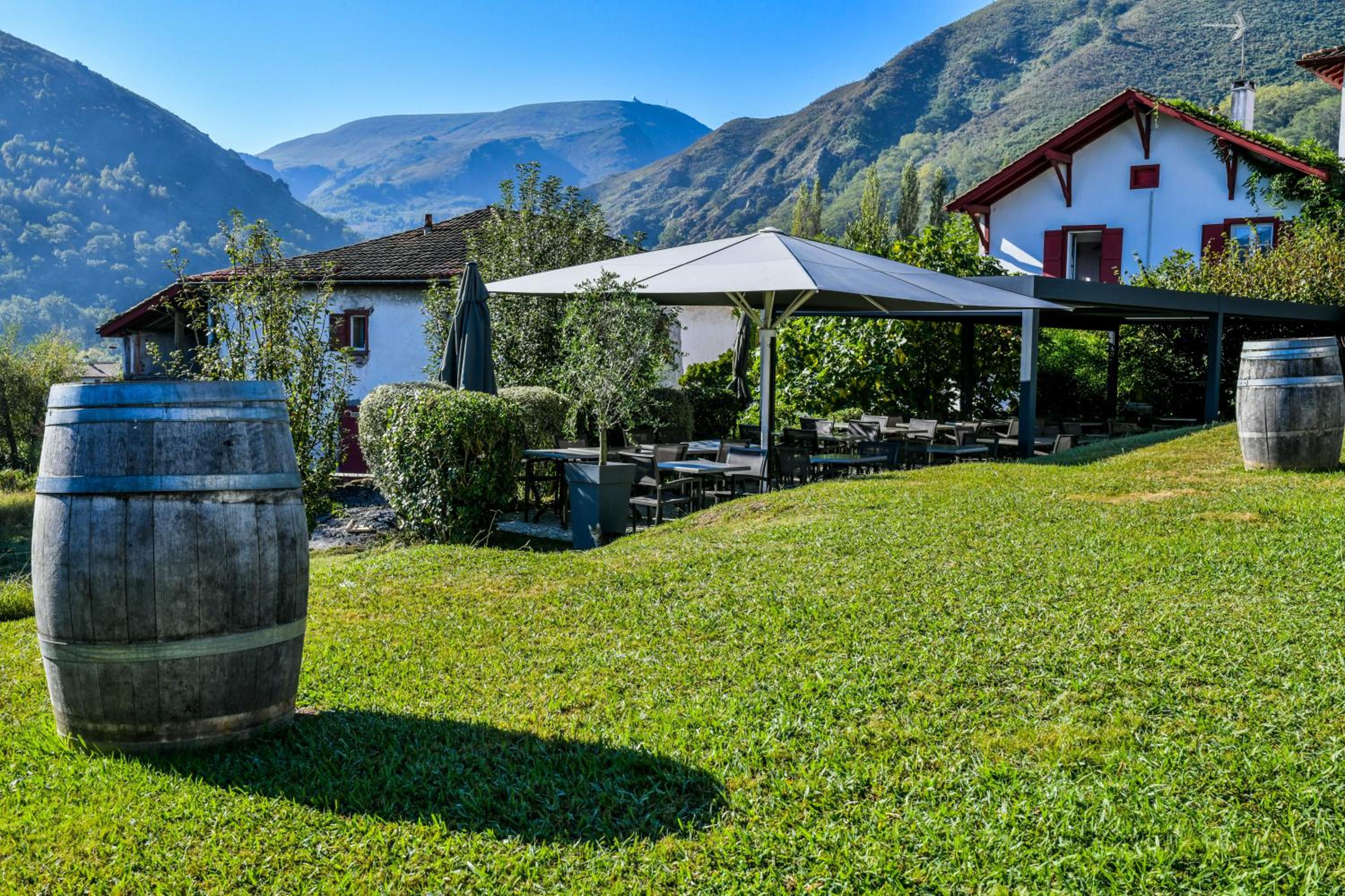 outdoor BBQ area