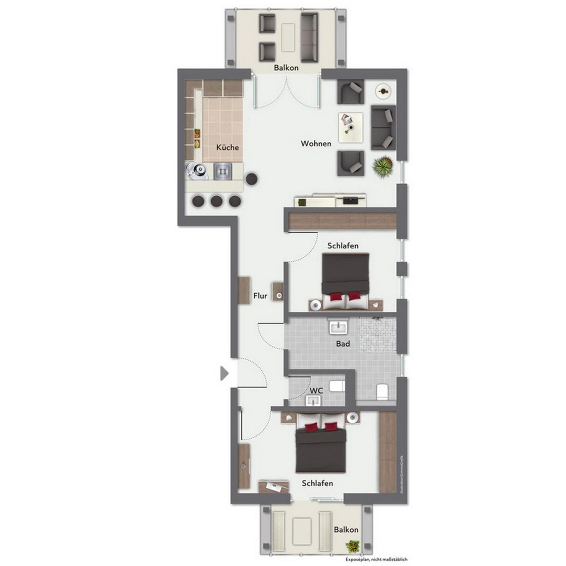 Strandvilla Meeresblick Wohnung 06