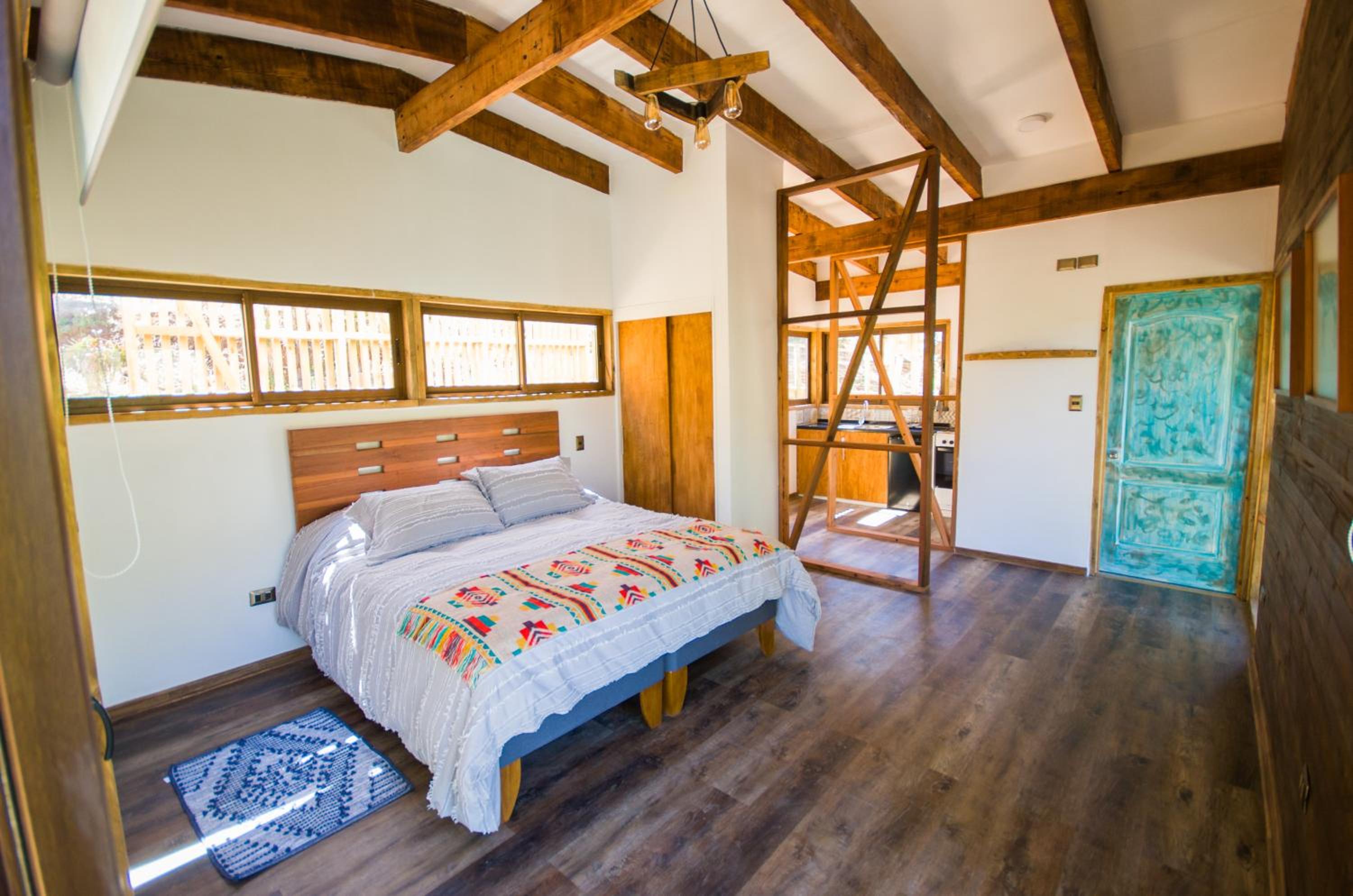 Hotel cabaña con tinaja en viña narbona wines