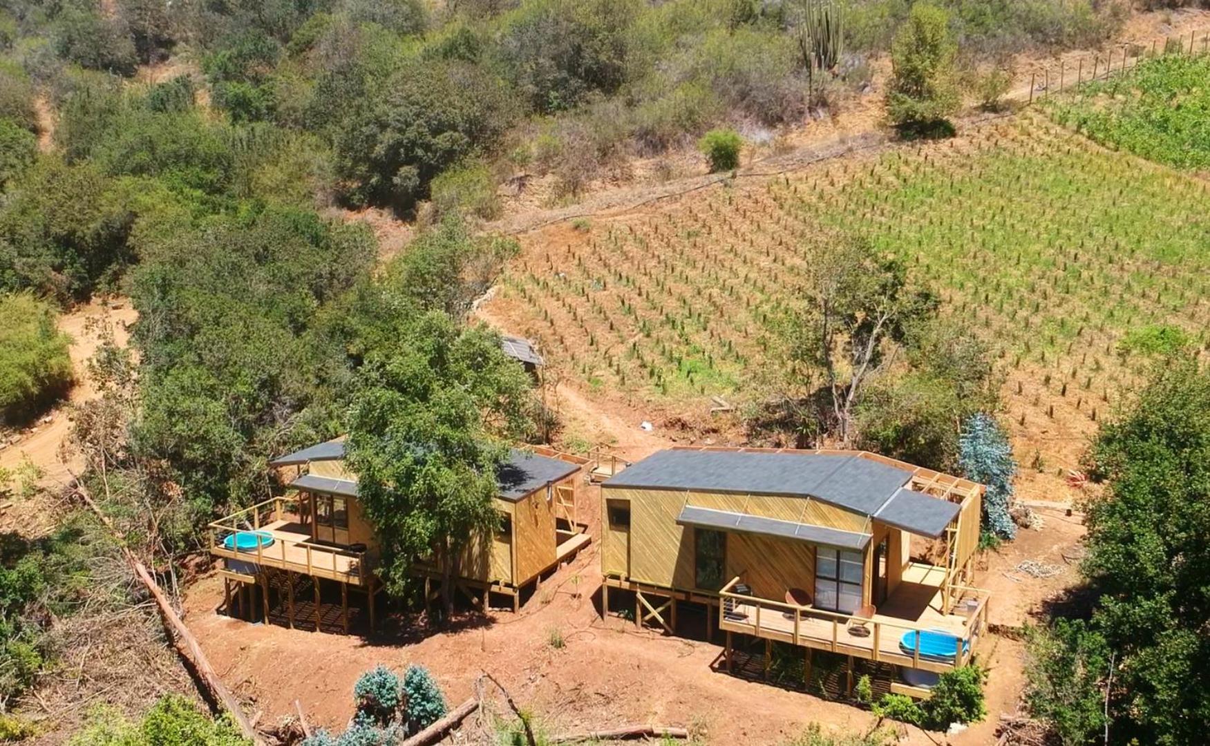 cabaña con tinaja en viña narbona wines